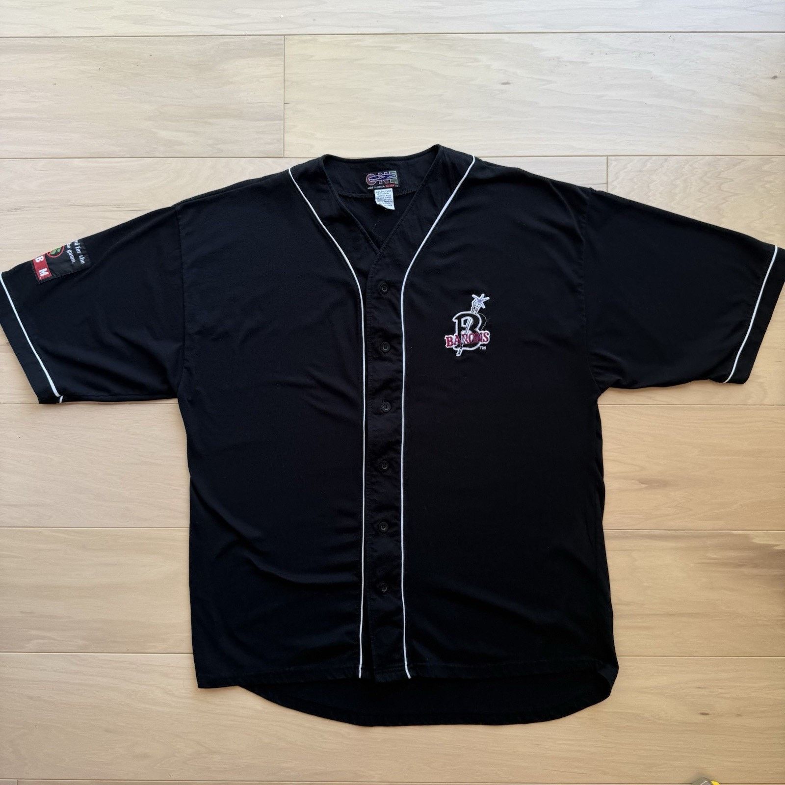 Vintage Birmingham Black Barons Jersey 2XL Black NLBM Baseball Size US XXL / EU 58 / 5 - 2 Thumbnail