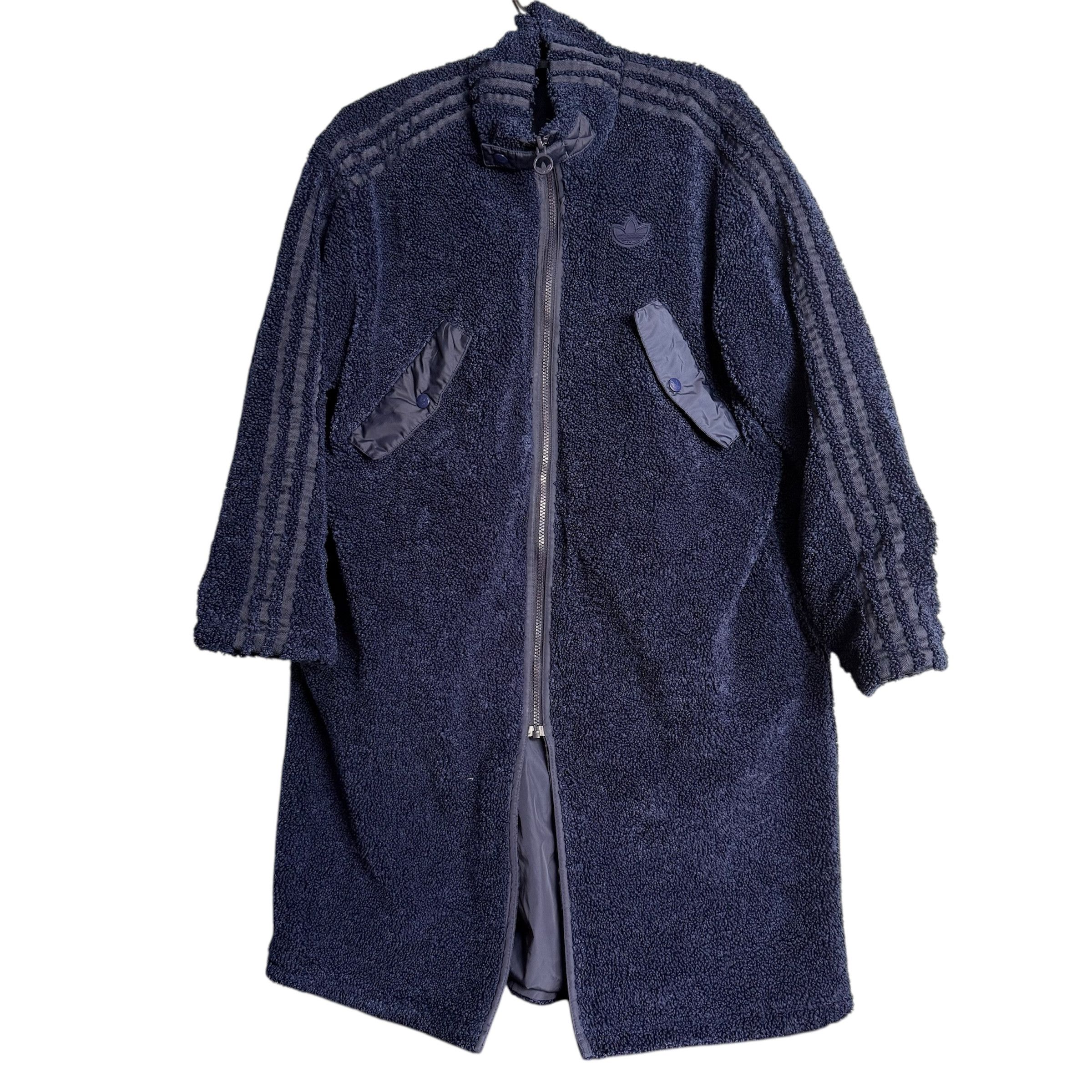 Adidas 🔥RARE🔥Vintage Adidas Reversible Long Boa Fleece Coat Size US S / EU 44-46 / 1 - 1 Thumbnail