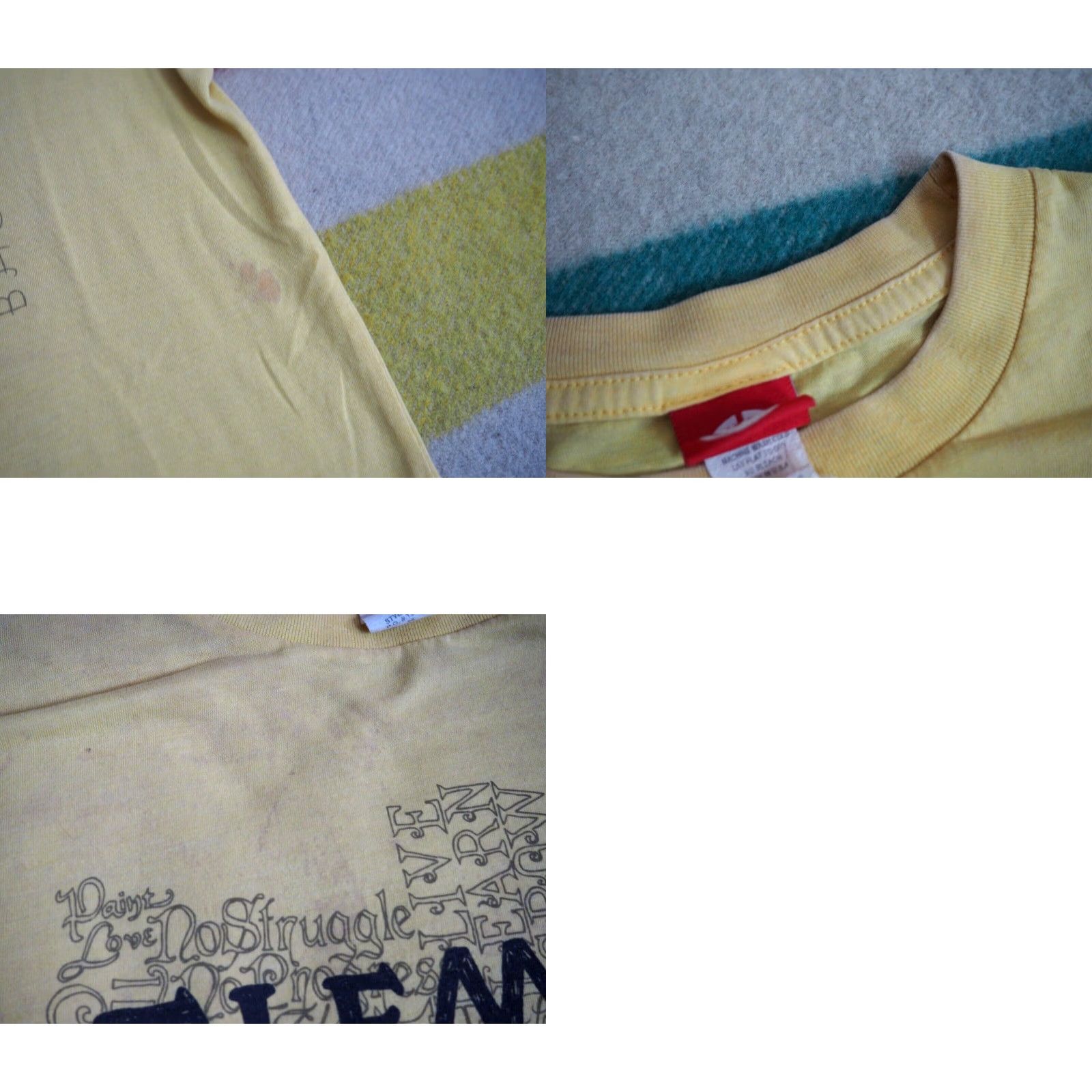 Element VTG 90s Y2K ELEMENT Skateboards Logo T-Shirt M Yellow Unisex Short Sleeve Graphic Tee USA Made Distressed Cotton Size US M / EU 48-50 / 2 - 8 Thumbnail