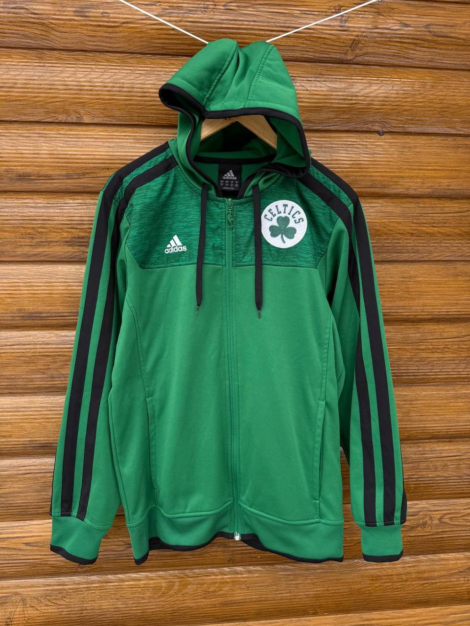 Adidas NBA Boston Celtics Adidas Hooded Jacket Full Zip Size US M / EU 48-50 / 2 - 1 Thumbnail