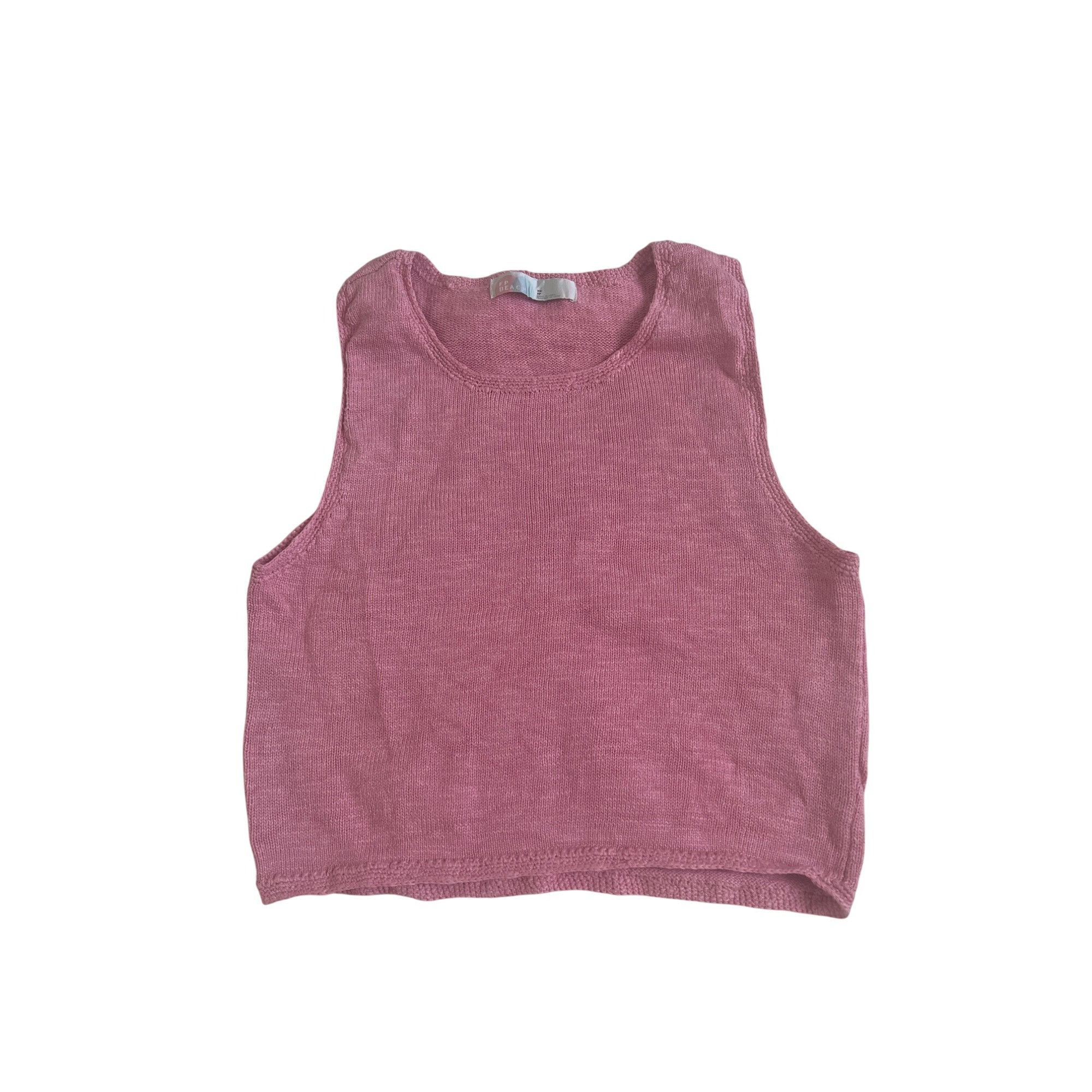 Free People Free People Beach Sweater Tank Pink Size XS / US 0-2 / IT 36-38 - 2 Thumbnail