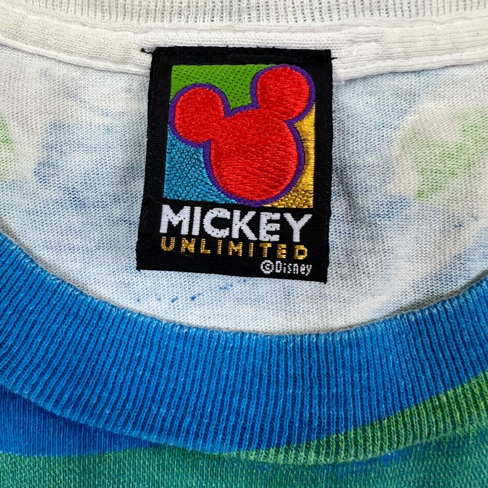 Disney × Mickey Mouse × Vintage 90s Disney World Typhoon Lagoon T Shirt XL AOP Stitched Tee Size US XL / EU 56 / 4 - 10 Thumbnail