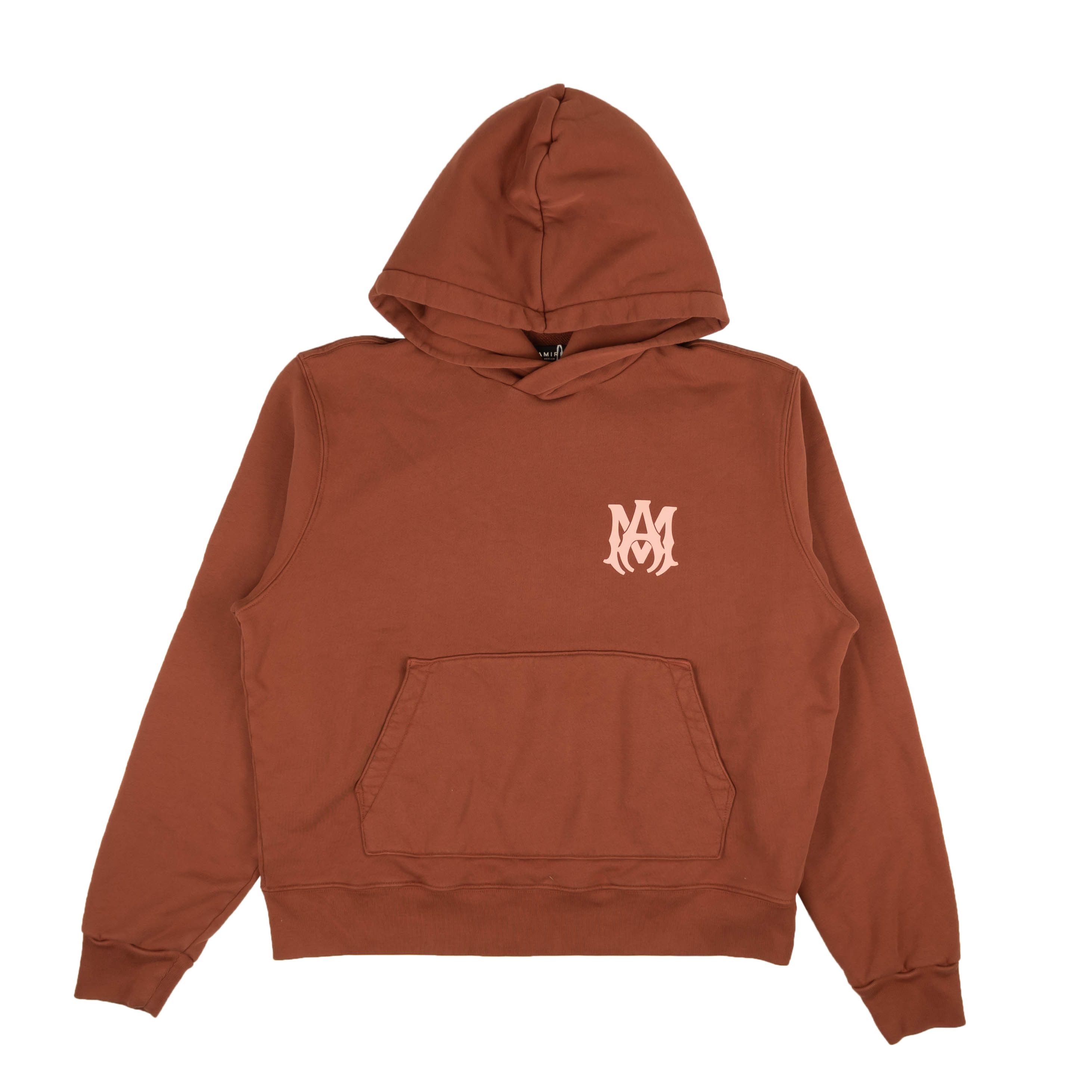 image of Amiri Ma Core Logo Hoodie Clay&peach Hoodies & Sweatshirts Size Xxxl, Men's