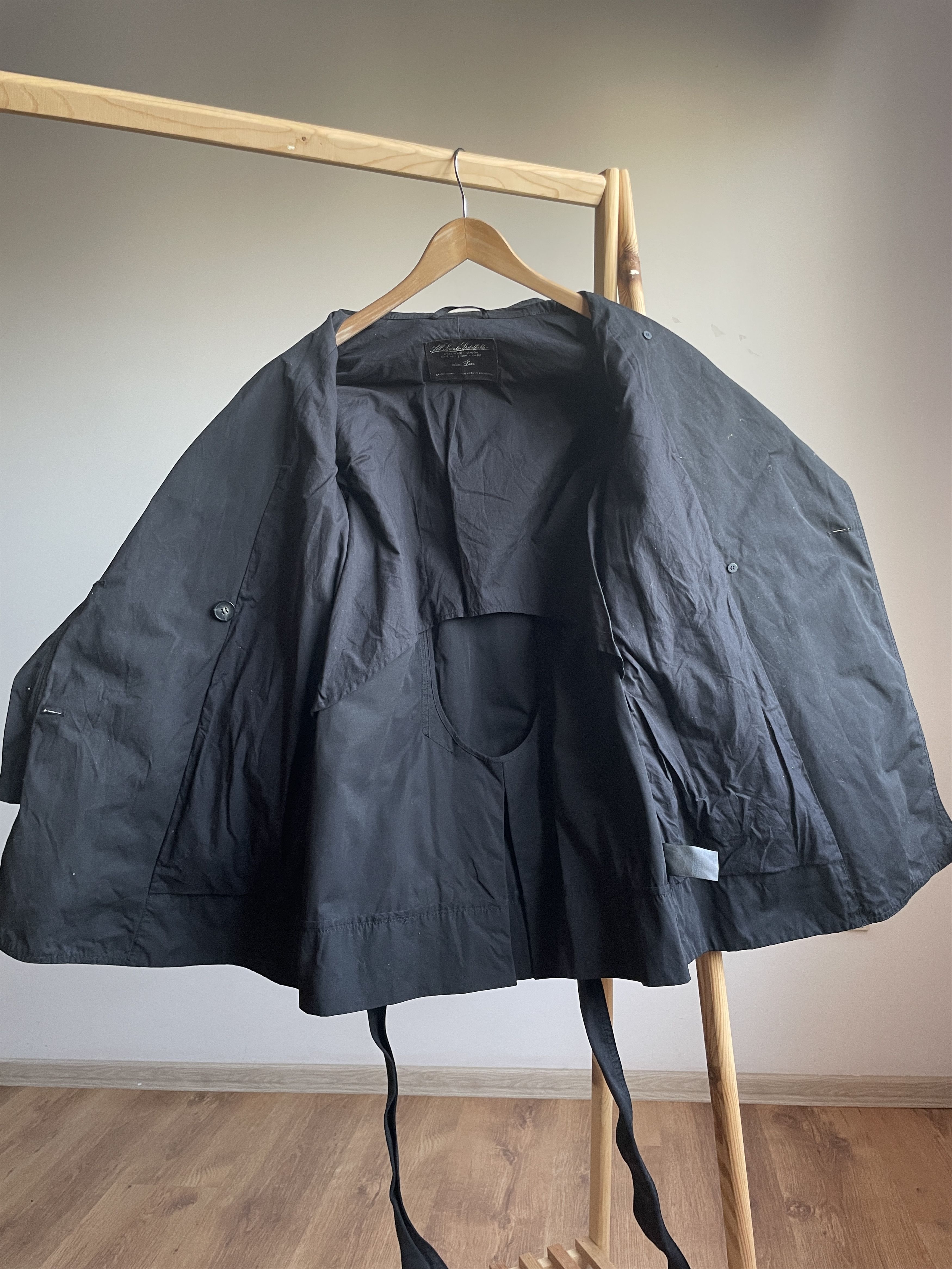 Allsaints Allsaints Womens Sherlock Nylon Double Breasted Trench Coat Size M / US 6-8 / IT 42-44 - 4 Thumbnail