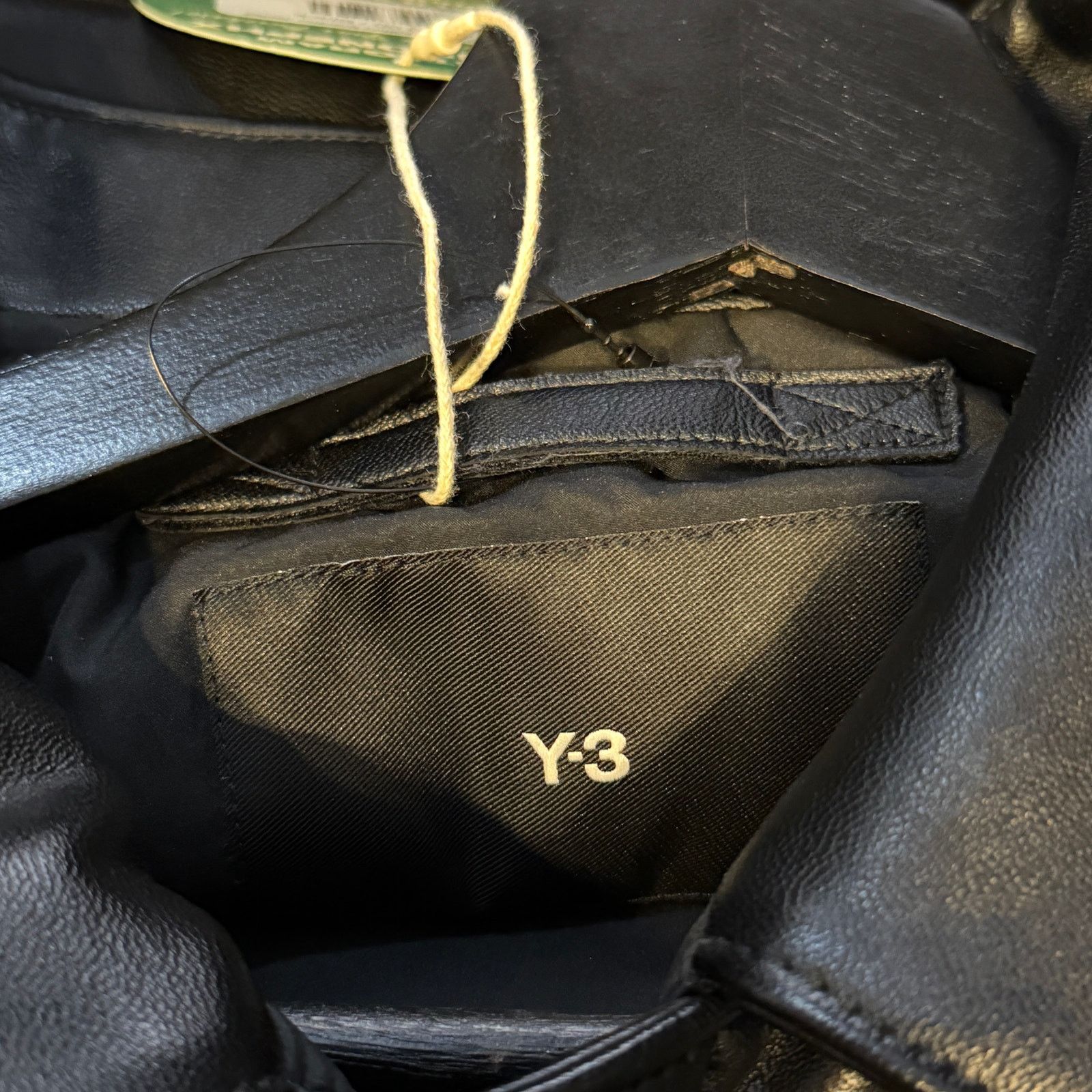 Y-3 Y-3 Collared Faux Leather Bomber Jacket Size US XL / EU 56 / 4 - 3 Thumbnail