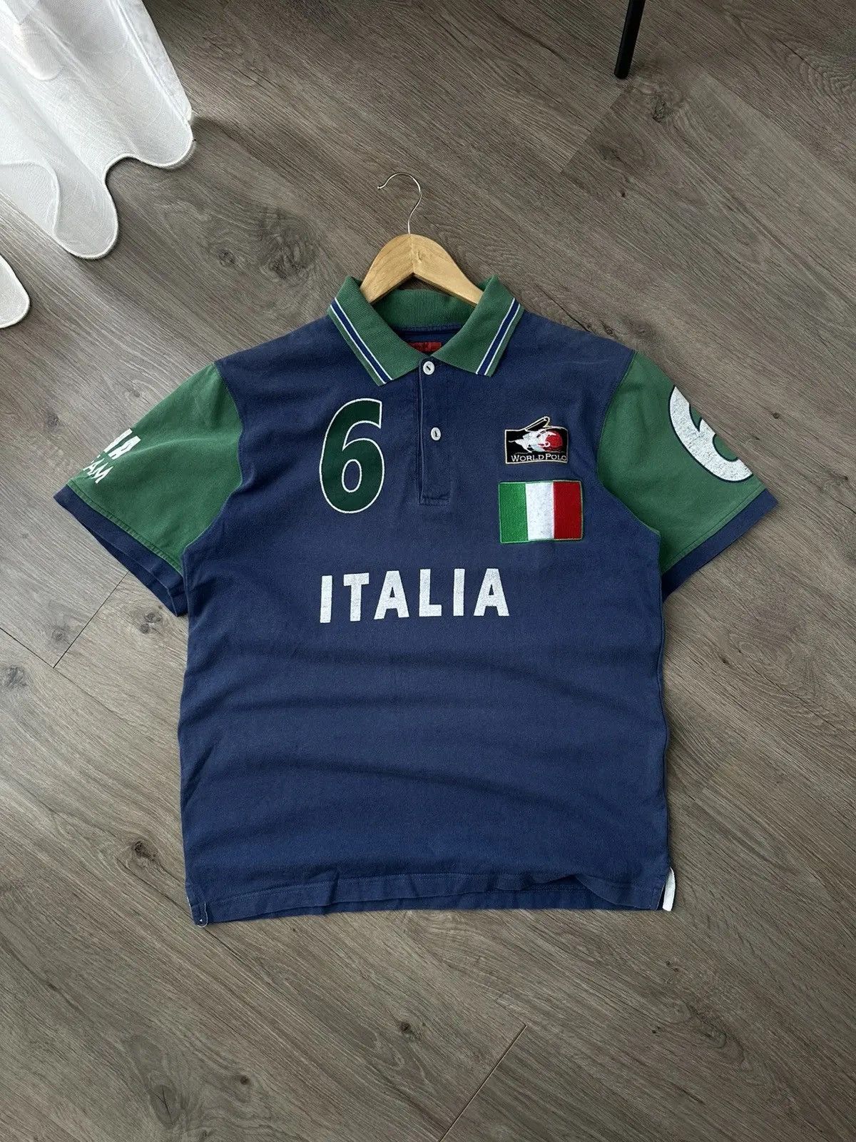 Polo Ralph Lauren Vintage Polo Ralph Lauren Italian 6 Style Polo T-Shirt Size US M / EU 48-50 / 2 - 1 Thumbnail
