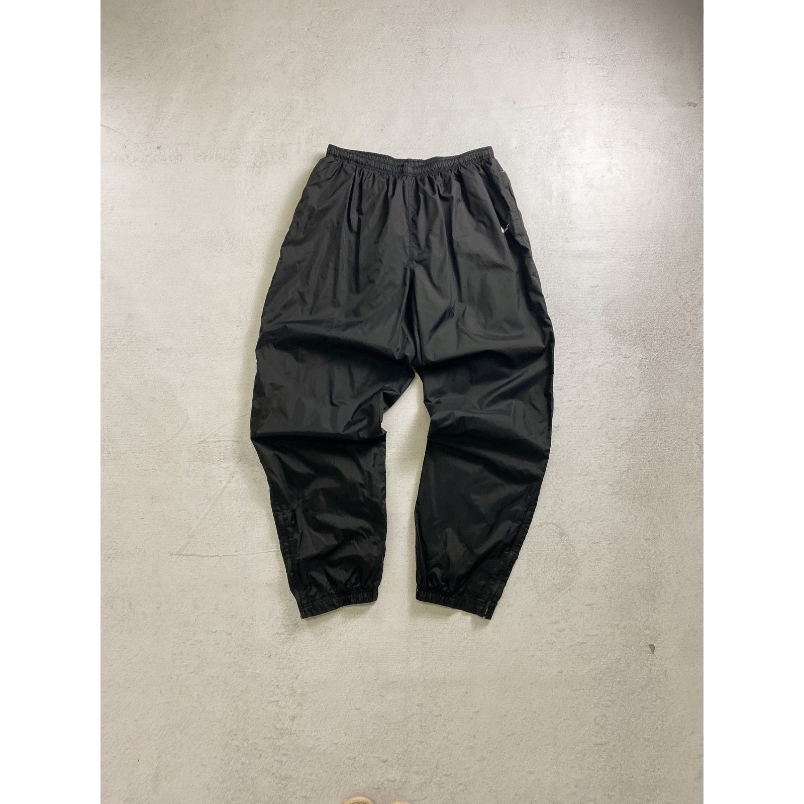 Nike Vintage 90s Nike Cuffed Black Pants - Men's 2XL Size US 32 / EU 48 - 1 Thumbnail
