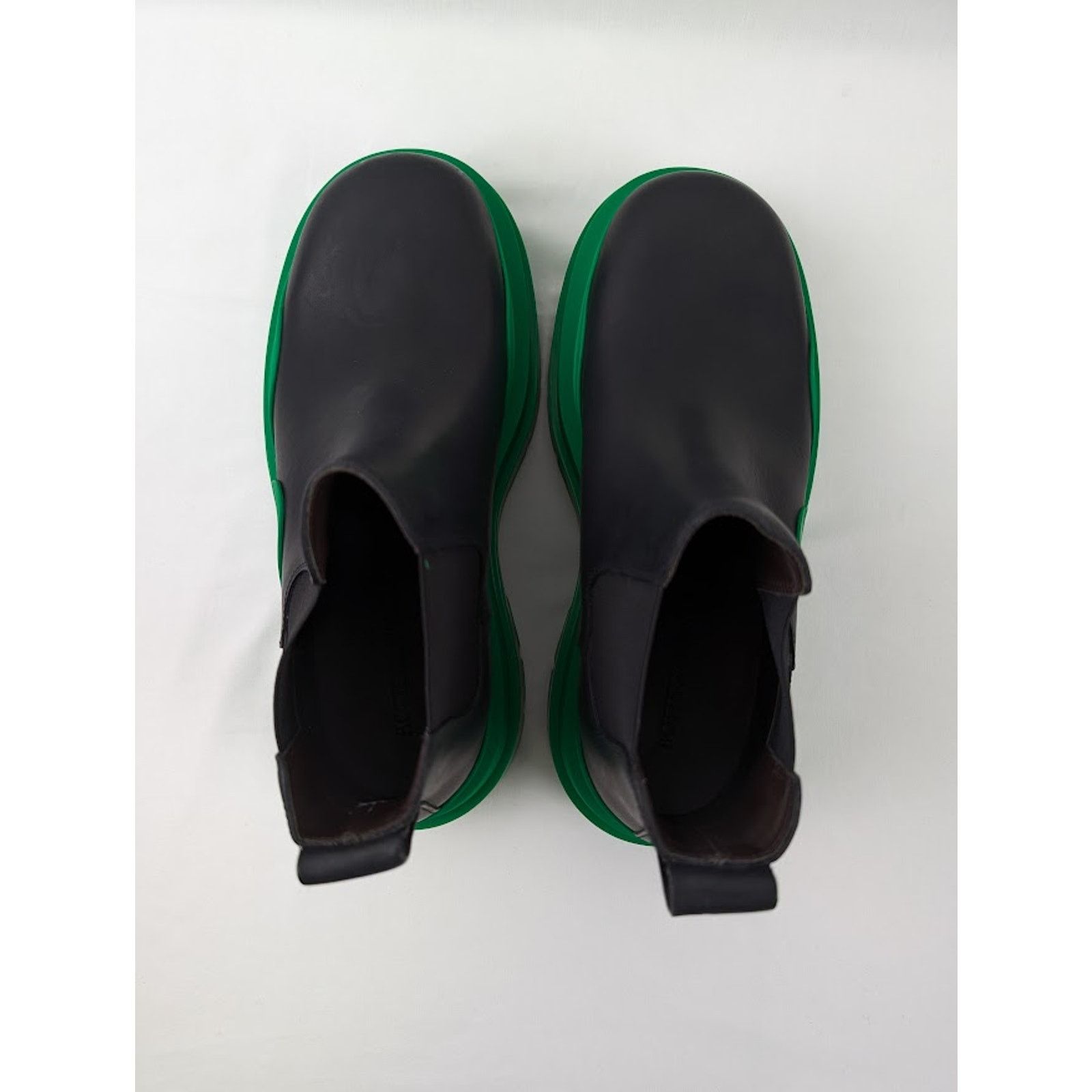 Bottega Veneta o1rshd1 /DUP/ Men's Military Calf Tire Boot in Black/Green Size US 5.5 / EU 38 - 5 Thumbnail