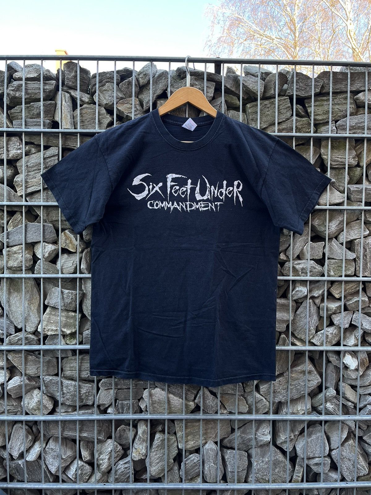 Band Tees Vintage Six Feet Under Commandment Doomsday Rare Shirt Y2K Size US L / EU 52-54 / 3 - 2 Thumbnail