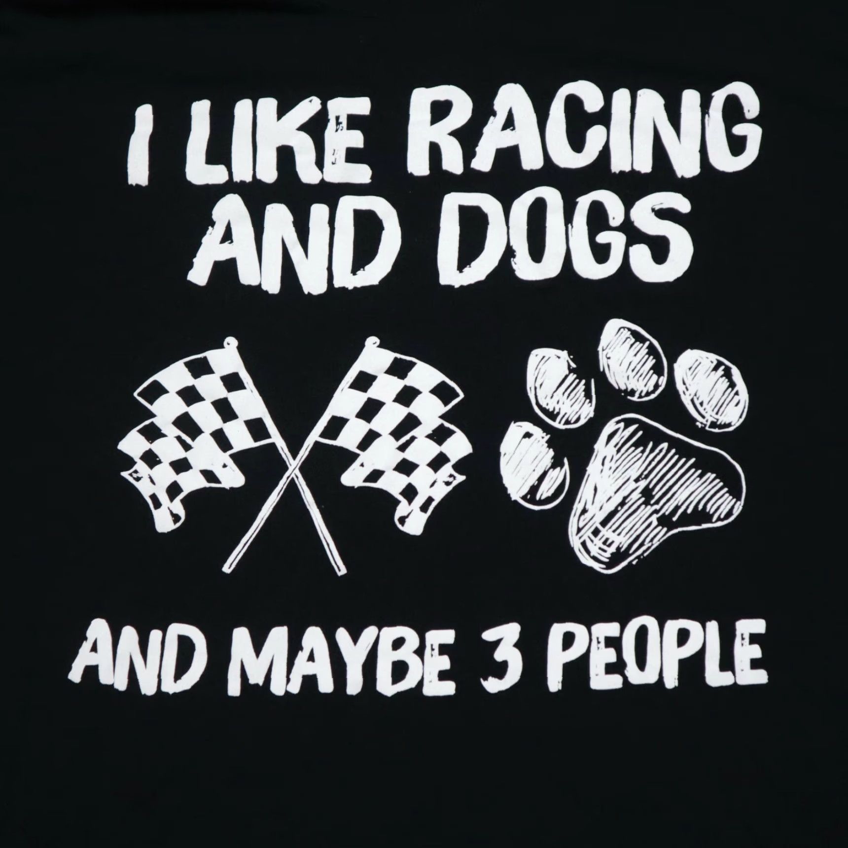 Vintage I Like Dogs And Maybe 3 People Racing Graphic Men's T Shirt Size Large Size US L / EU 52-54 / 3 - 2 Thumbnail