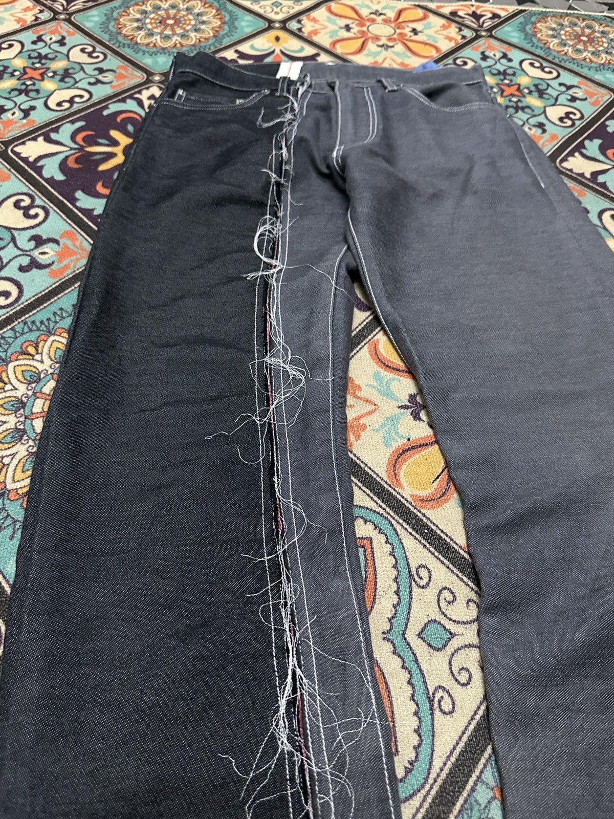 Comme des Garcons Homme Plus SS06 Comme des Garcons Reconstructed Hybrid Denim Pant Size US 30 / EU 46 - 5 Thumbnail