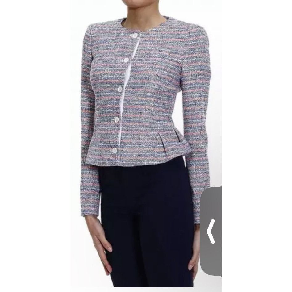 Armani Jeans - women tweed Blazer / size 48 EUR / multicolor