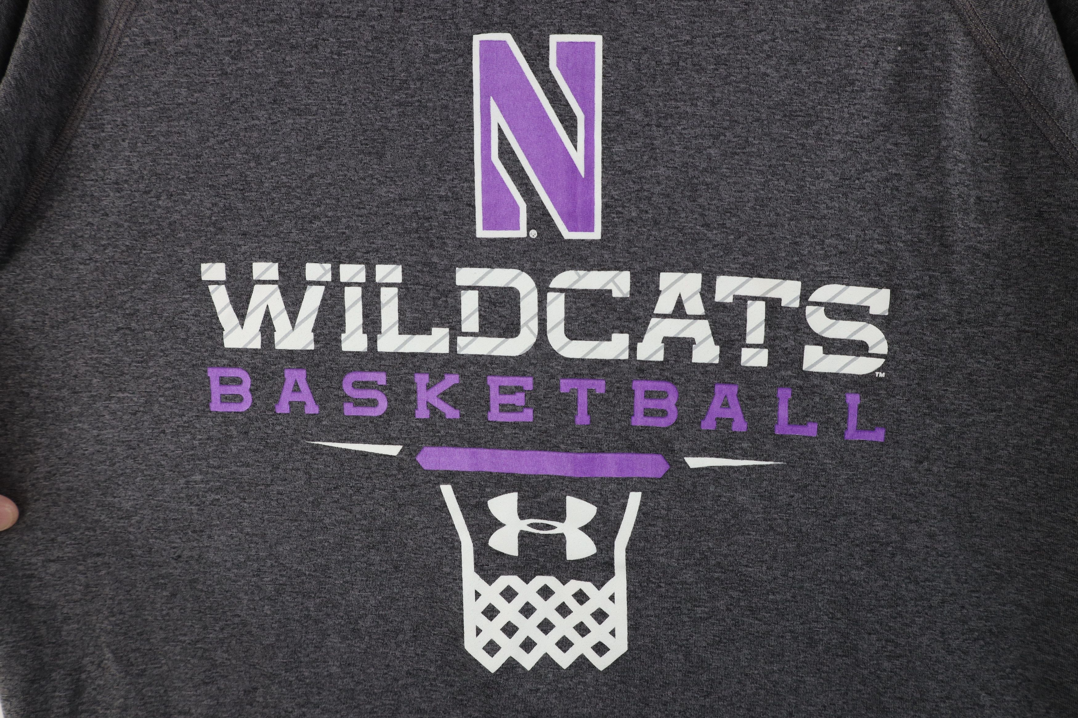 Under Armour × Vintage Under Armour Northwestern University Basketball T-Shirt Gray Size US M / EU 48-50 / 2 - 4 Thumbnail