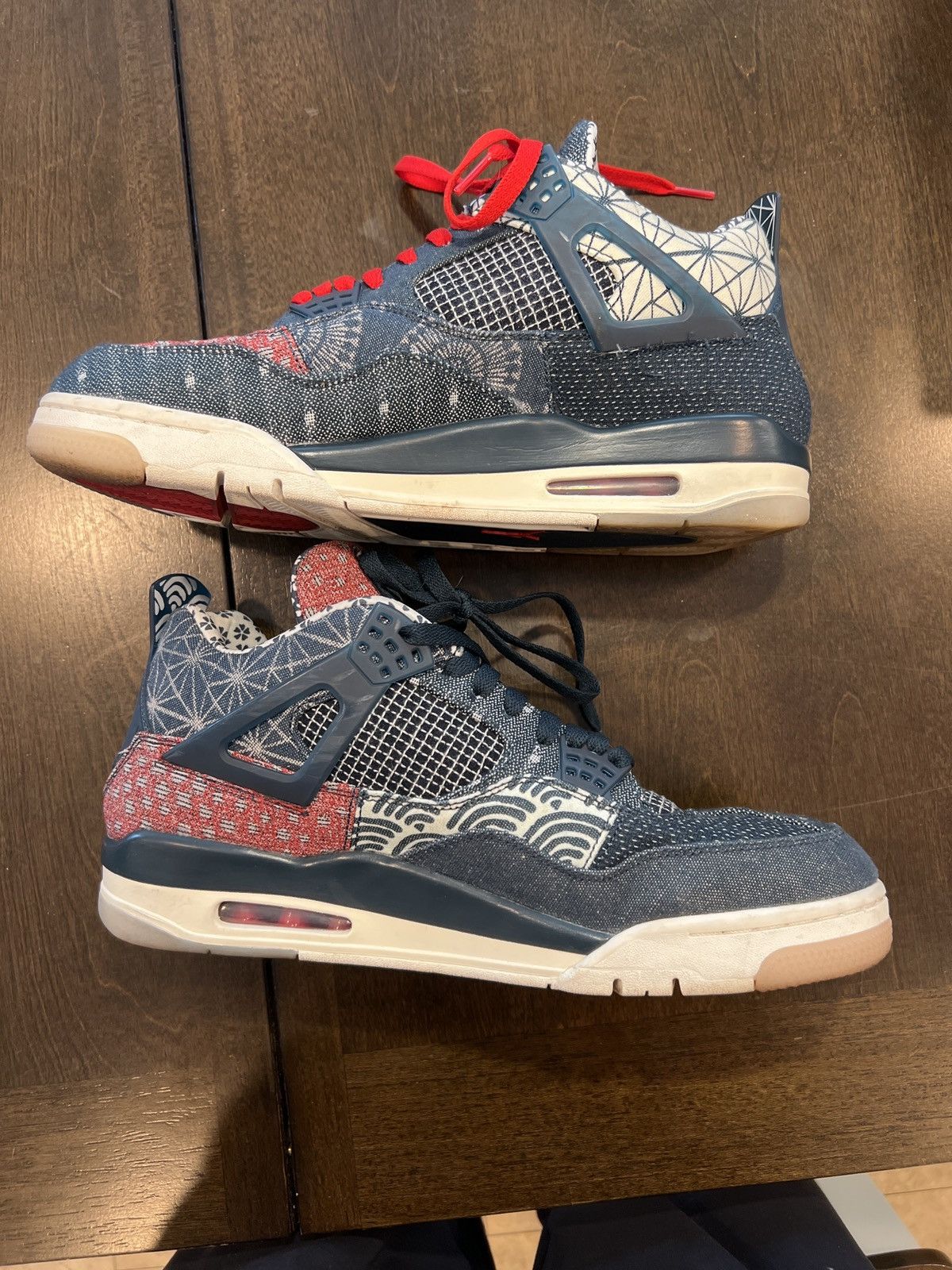 Retro Sashiko Sneakers Sashiko Jordan 4s Jordan Retro 