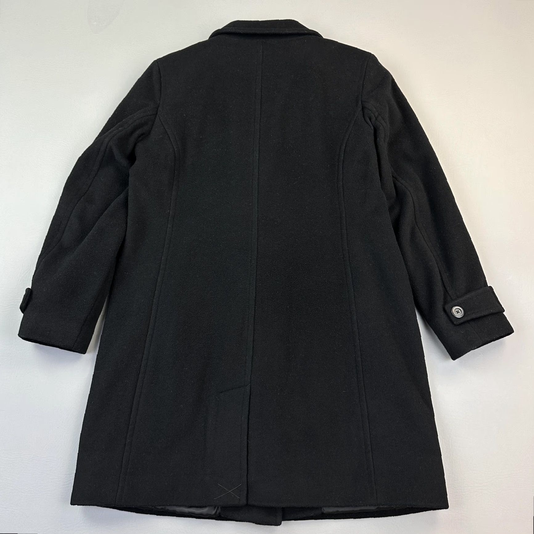 Vintage VINTAGE L.L.Bean Jacket Women Petite 14 Black Lambswool Thinsulate Lined Button Front Coat Size XL / US 12-14 / IT 48-50 - 6 Thumbnail