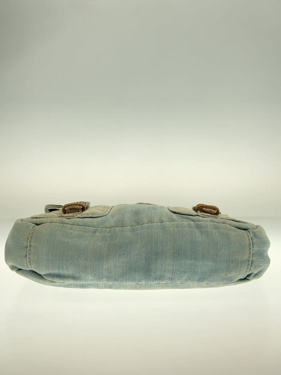 Aged Denim Shoulder Bag