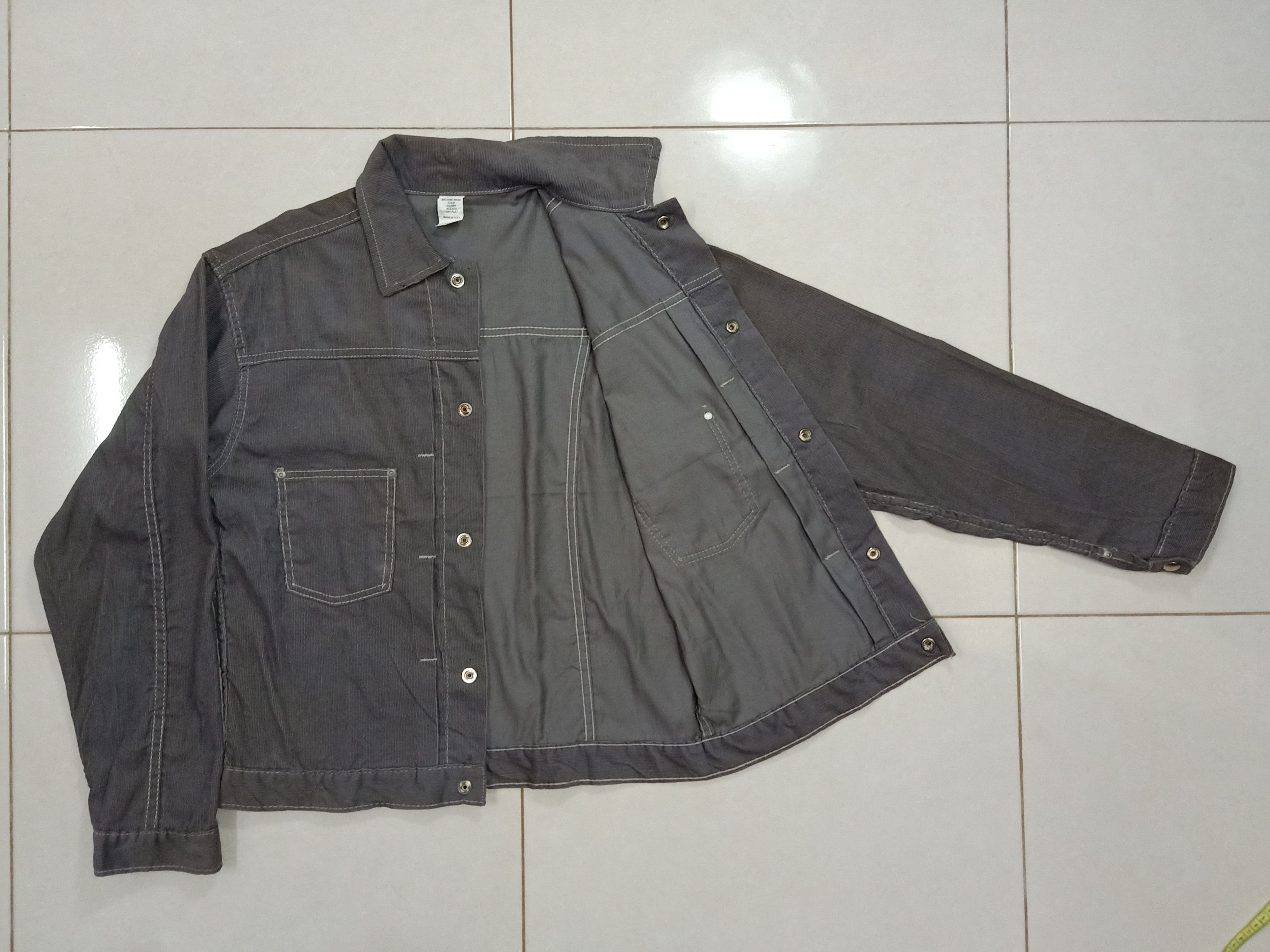 Other MADE IN USA 90's Tailor Made Gray Denim Trucker Jacket Size US L / EU 52-54 / 3 - 4 Thumbnail