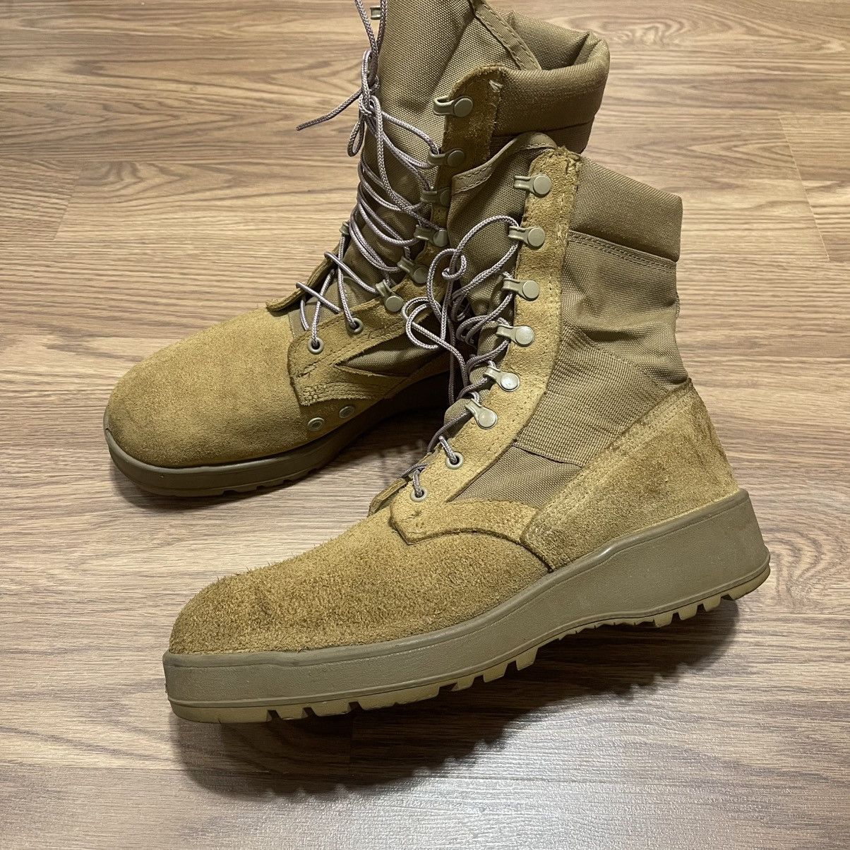 Vibram Tan beige military US Army combat boots vibram Size US 11.5 / EU 44-45 - 2 Thumbnail