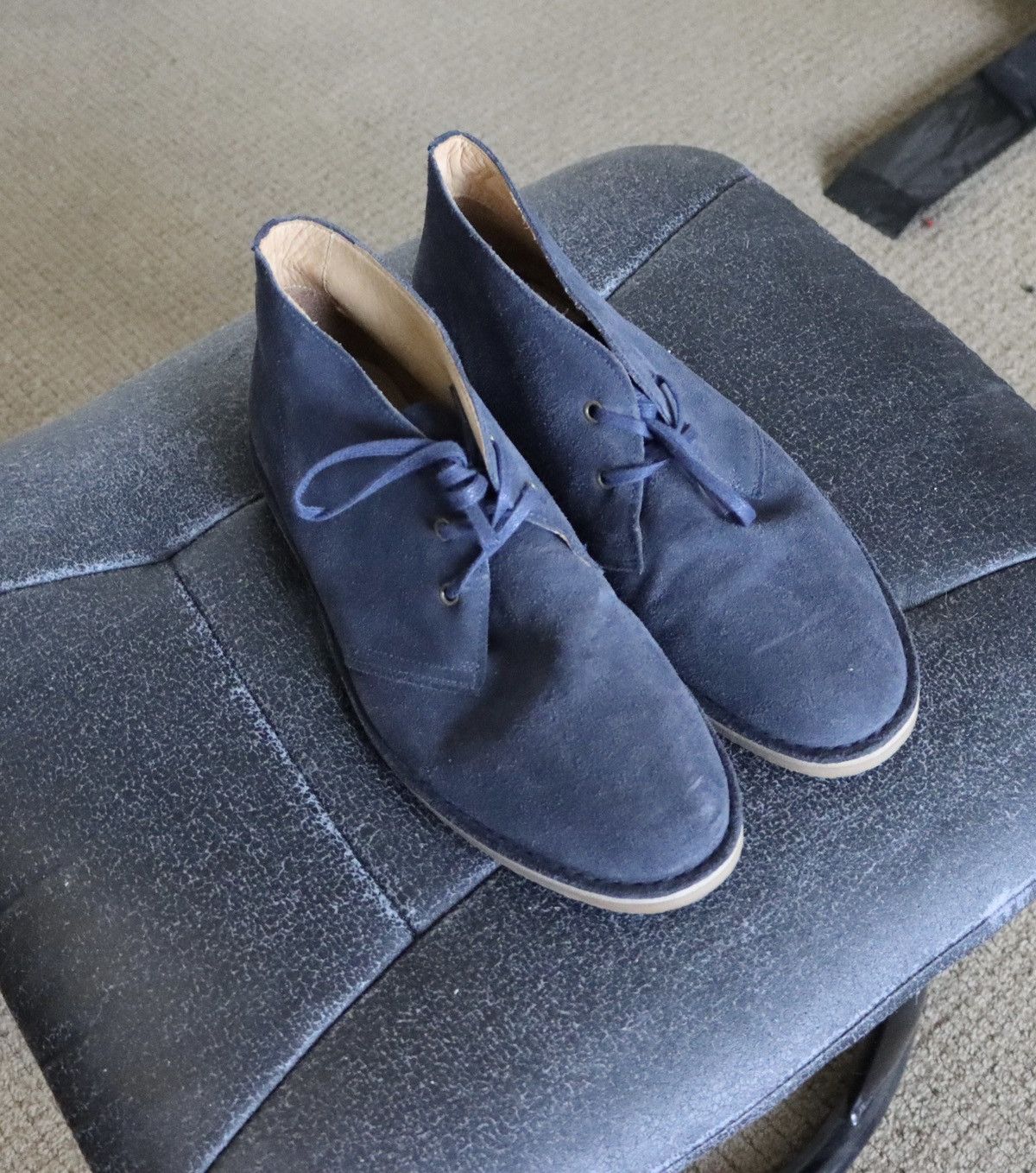 Gordon Rush Navy Suede Shoes Size US 10 / EU 43 - 1 Thumbnail