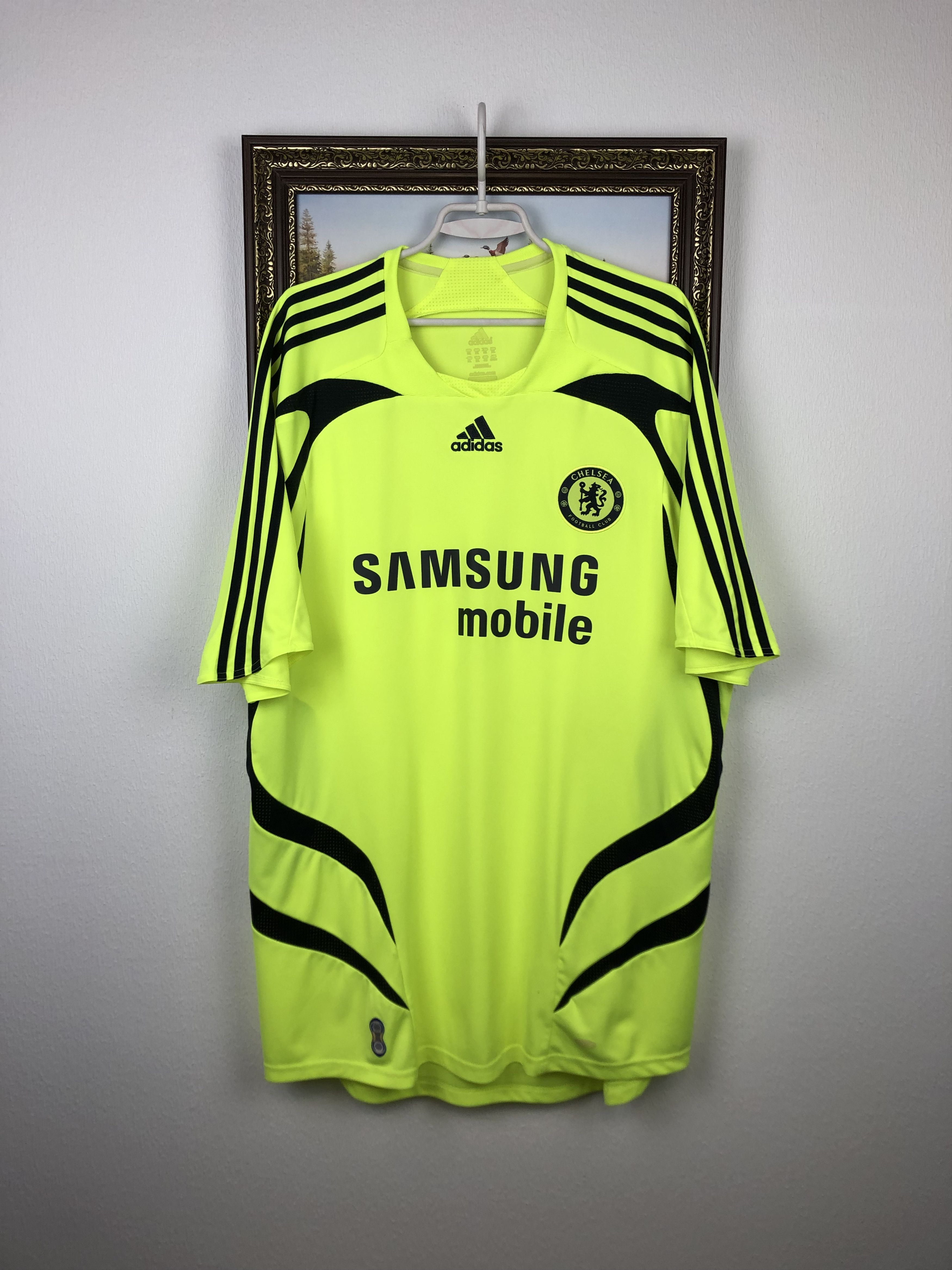Adidas Chelsea Away football shirt 2007 Soccer Adidas Jersey Trikot Size US XXL / EU 58 / 5 - 1 Thumbnail