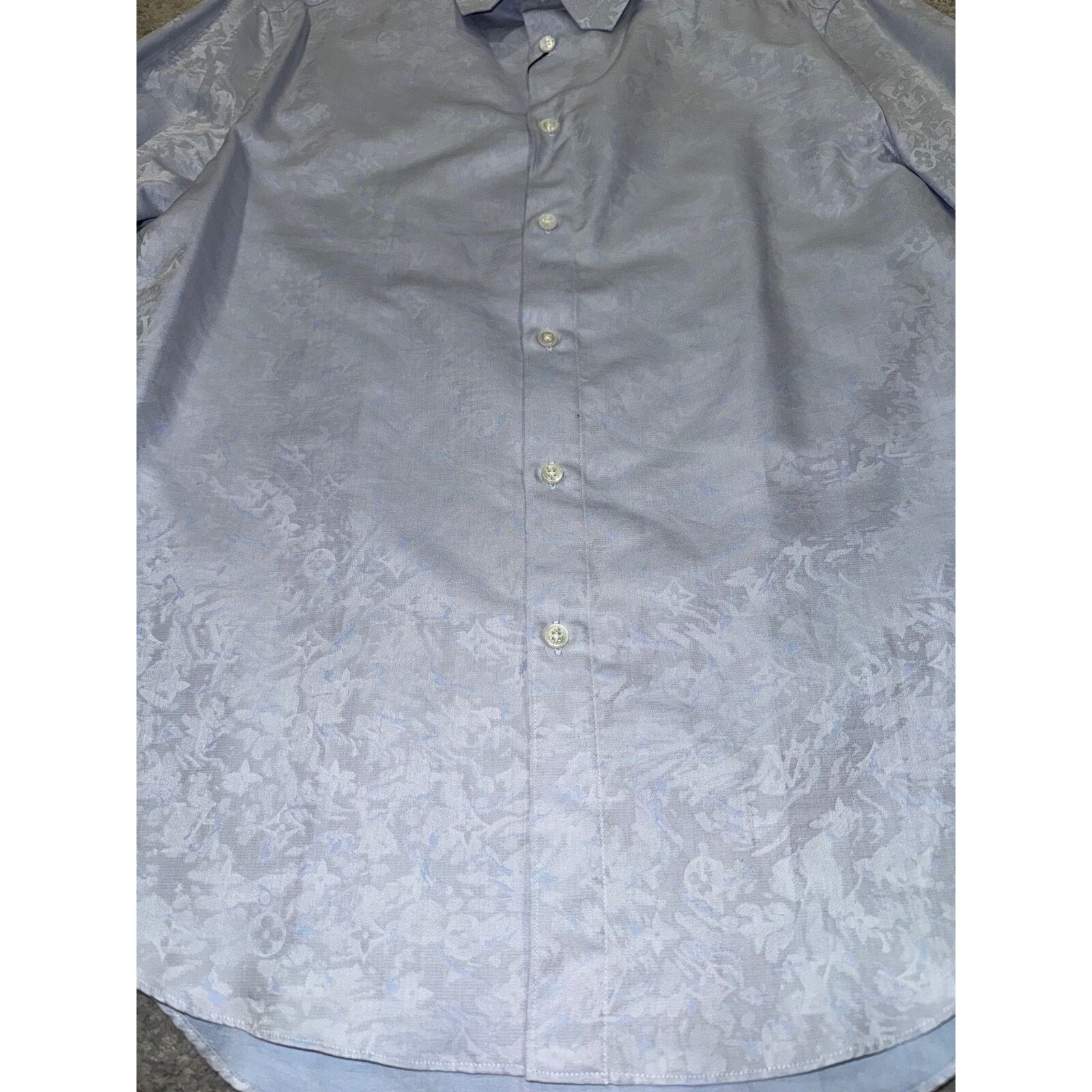 Louis Vuitton Louis Vuitton Regular Shirt DNA Collar Monogram Long Sleeve Size US S / EU 44-46 / 1 - 11 Thumbnail