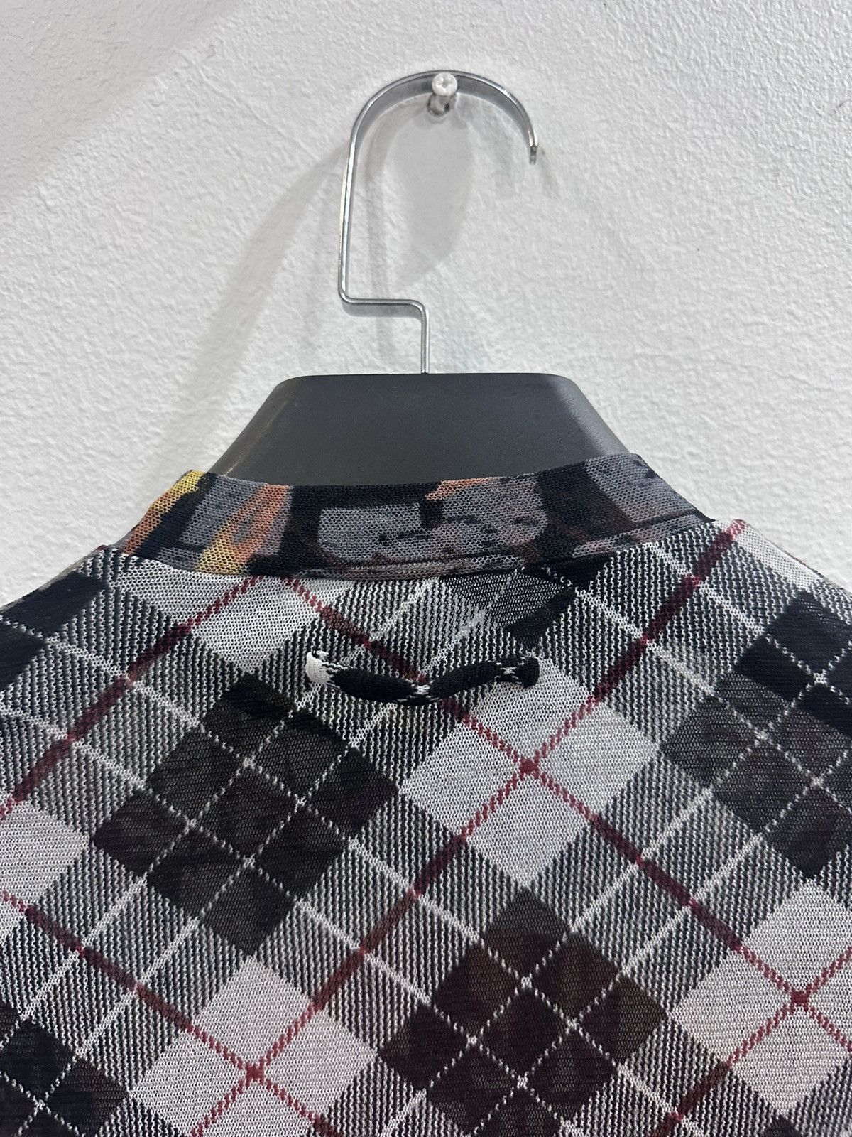 Jean Paul Gaultier 1997 Jeal Paul Gaultier 'Stop Fascism' Mesh Shirt Size US S / EU 44-46 / 1 - 8 Thumbnail