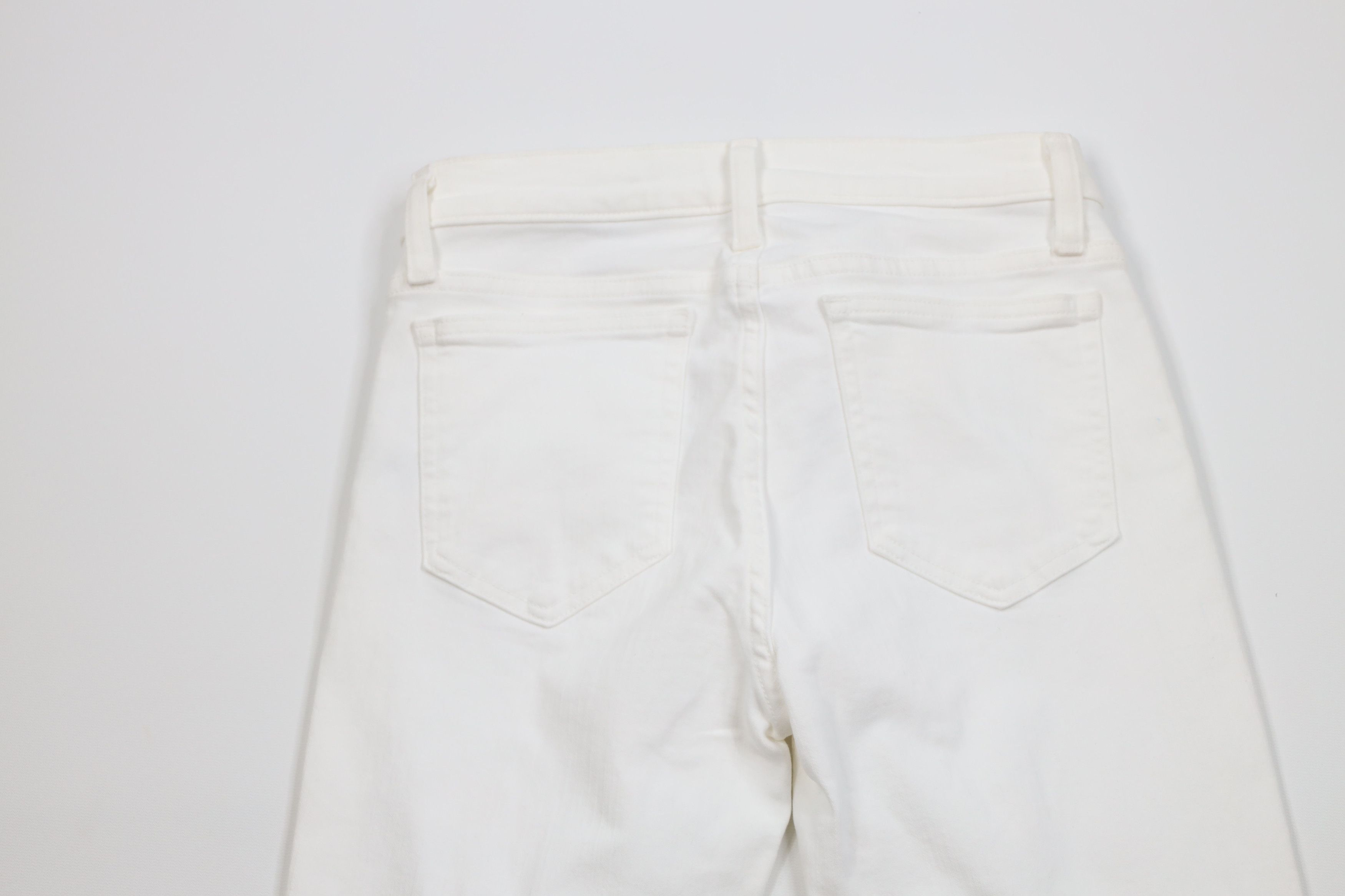 J.Crew New J Crew Stretch Toothpick Skinny Leg Denim Jeans White Size 27" / US 4 / IT 40 - 10 Thumbnail