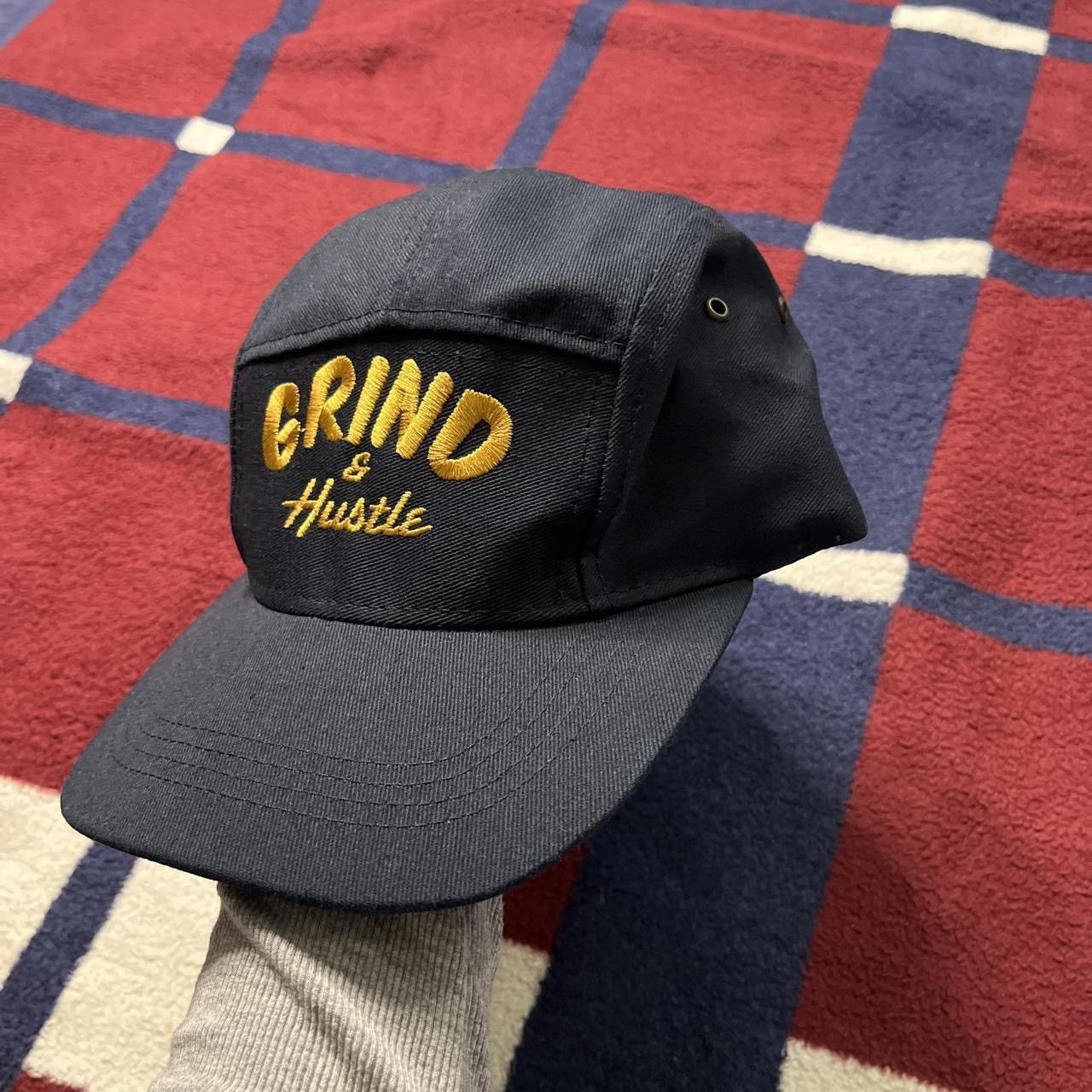 Other Vintage Ohsung Trading Grind & Hustle navy blue 5 panel hat Size ONE SIZE - 1 Thumbnail