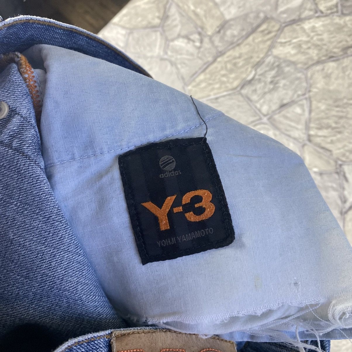 Yohji Yamamoto Yohji Yamamoto Y-3 Adidas Embroidered Big Logo Jeans Size US 32 / EU 48 - 17 Thumbnail