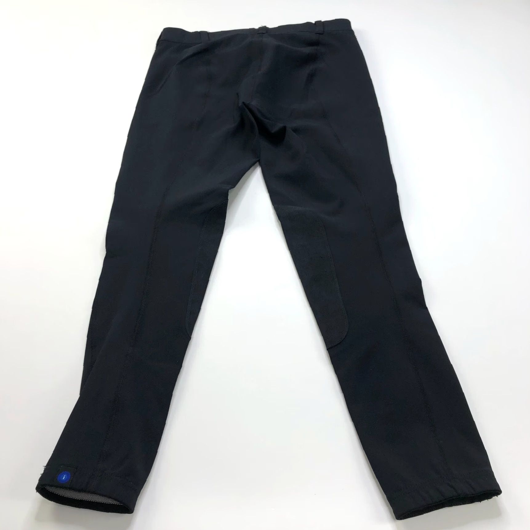 Vintage Irideon Large (Fit 30W 26.5L) Equestrian Breeches Mid Rise Knee Patch Pants Women Pants Black Solid Modern Casual Size 36" / US 14 / IT 50 - 2 Thumbnail