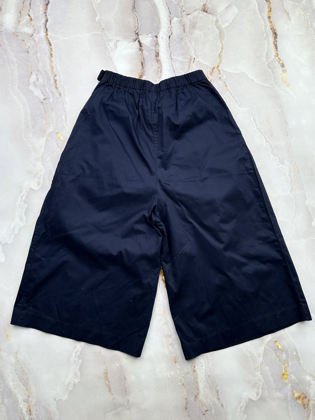 Japanese Brand Vintage Wide Cropped Pants Size 25" / US 0 / IT 36 - 5 Thumbnail