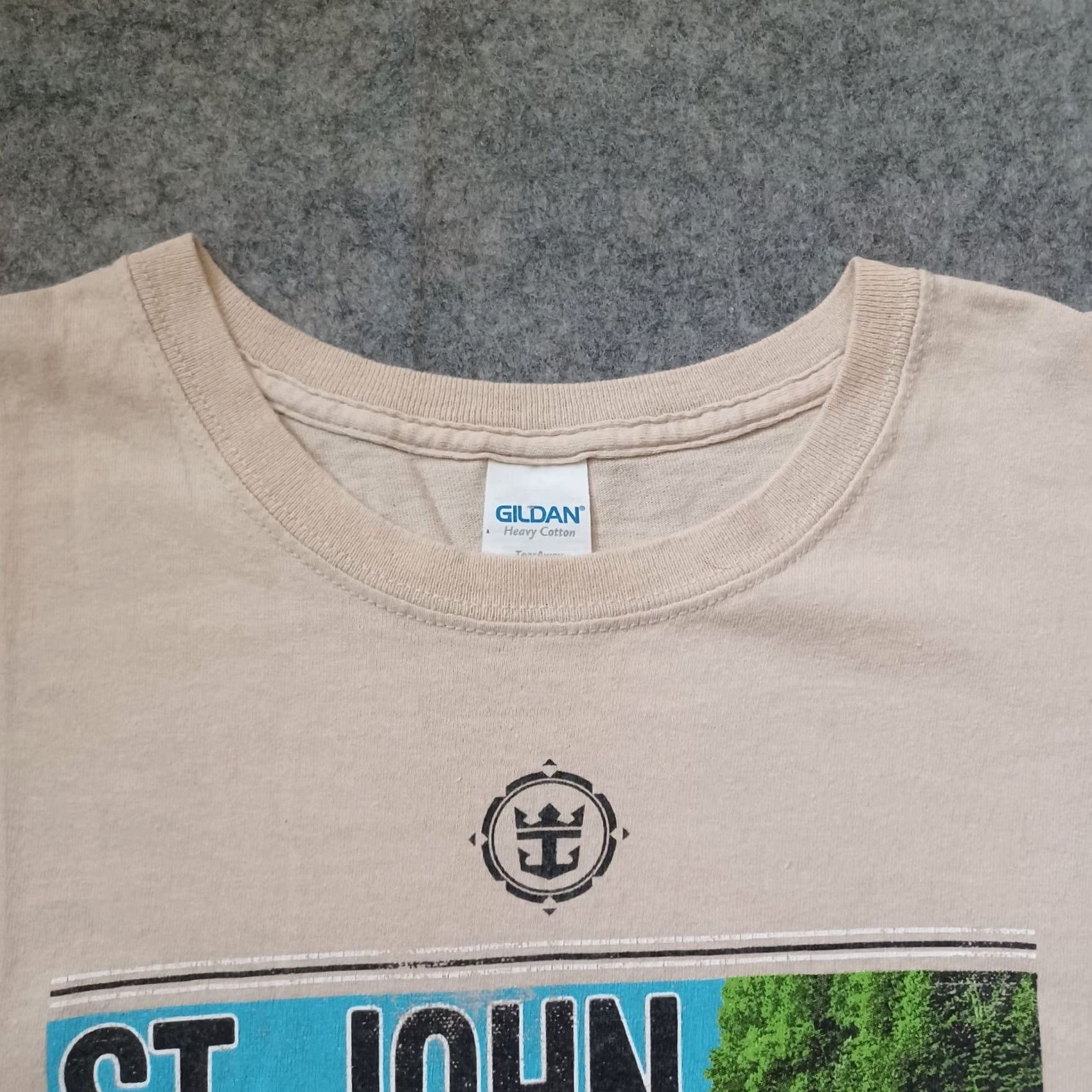 Gildan St John New Brunswick Canada T Shirt Mens 2XL Beige Short Sleeve 100% Cotton Gildan Size US XXL / EU 58 / 5 - 6 Thumbnail
