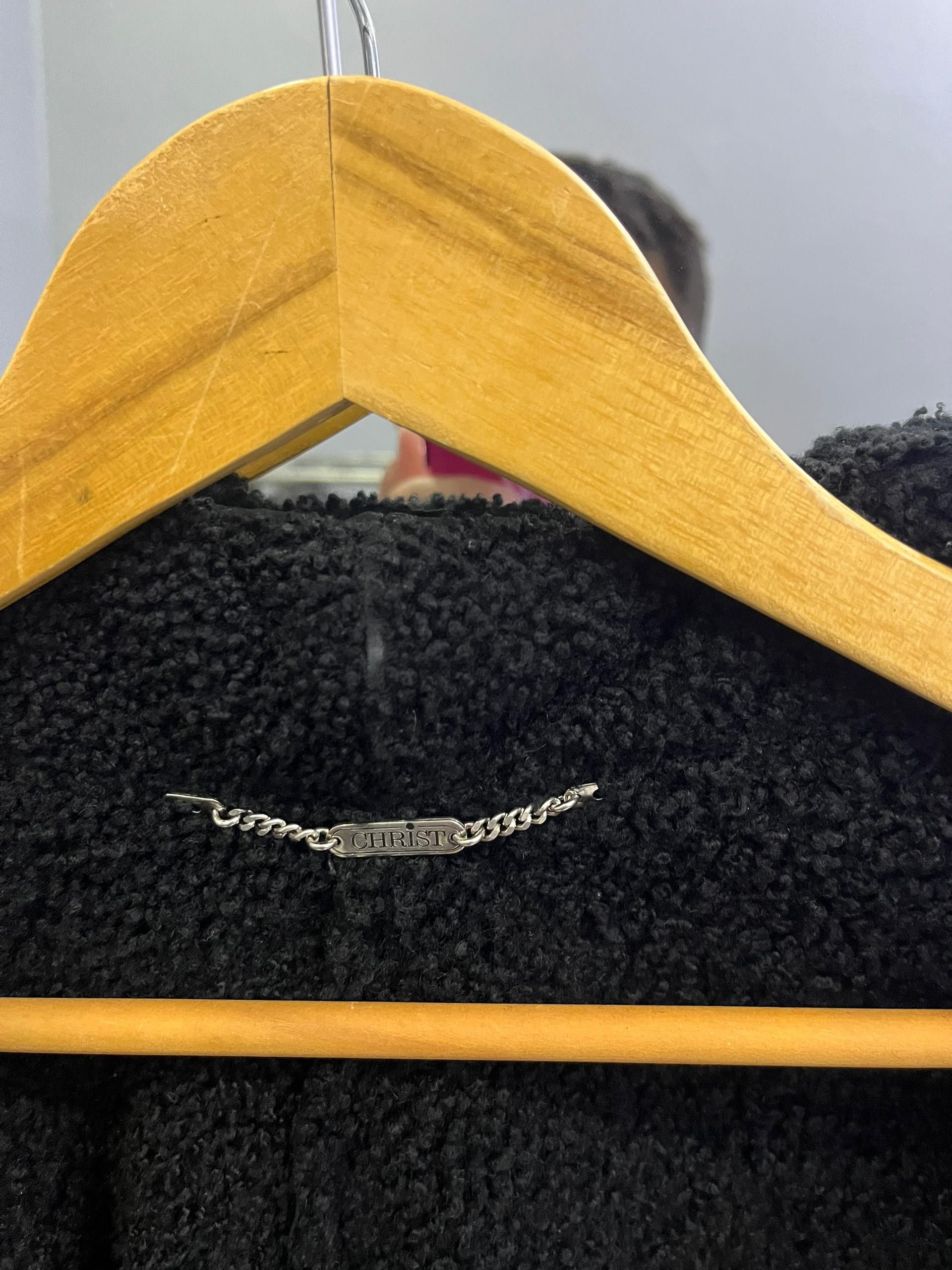Vintage Vintage Black Leather Jacket Sherpa Lined 90s Boxy Fit Size US M / EU 48-50 / 2 - 9 Thumbnail