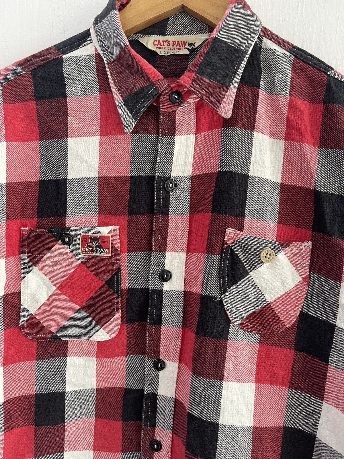 CAT'S PAW Cats Paw Work Clothing Flannel Shirt Size US L / EU 52-54 / 3 - 6 Thumbnail