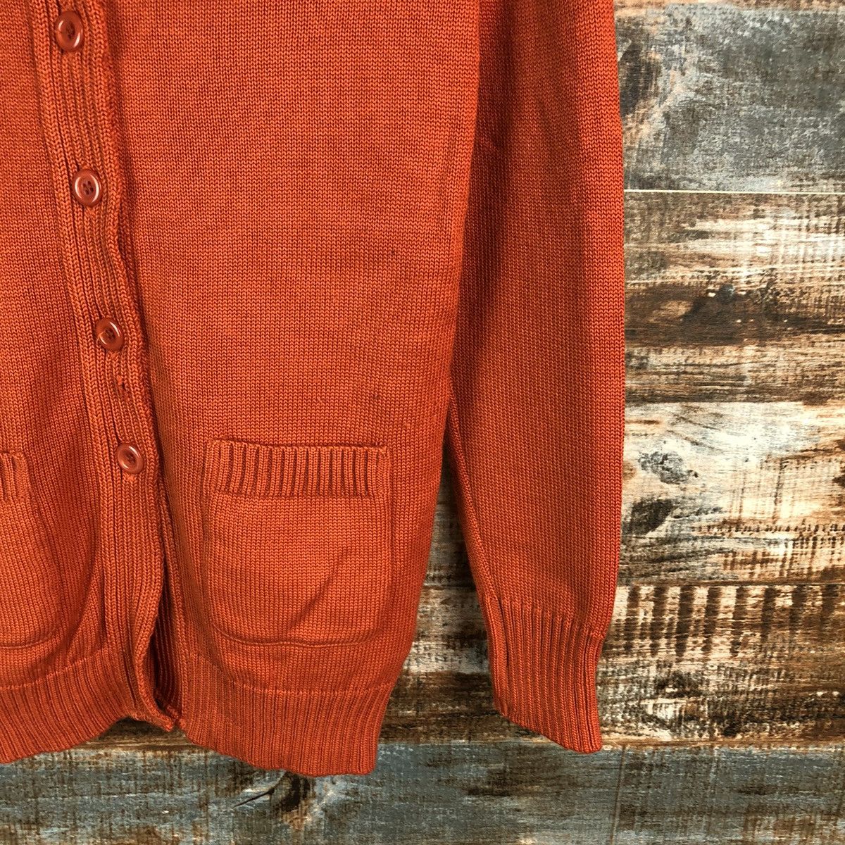 Homespun Knitwear × Japanese Brand Fare La Corte Orange Knitwear #A1825 Size S / US 4 / IT 40 - 8 Thumbnail