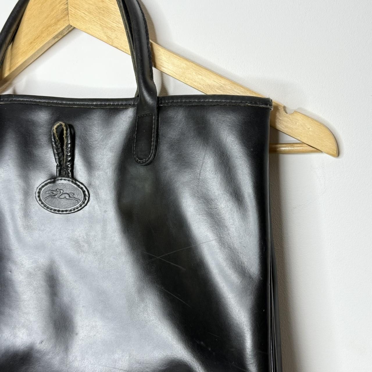 Longchamp Longchamp Leather Tote Bag Vintage Size ONE SIZE - 3 Thumbnail