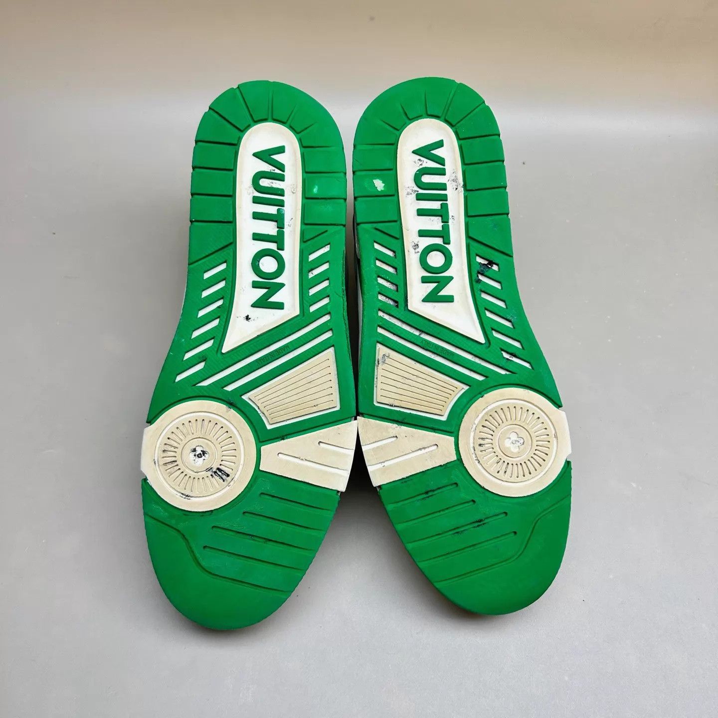 Louis Vuitton LV Trainer White Green Full Print Size 41 95 New Size US 8 / EU 41 - 6 Thumbnail