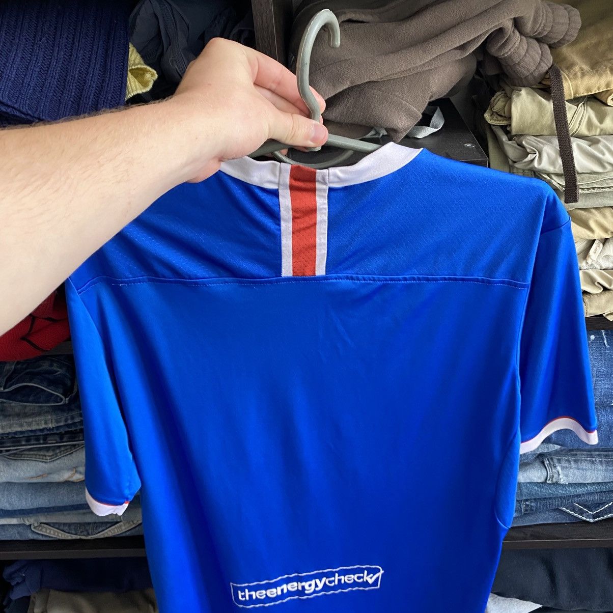 Castore Mens Castore FC Rangers Big Logo Home Soccer jersey Size US L / EU 52-54 / 3 - 11 Thumbnail