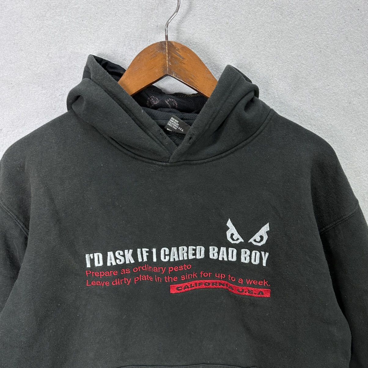 Vintage Vintage Bad Boy Hoodie Black Streetwear Spell Out Size US L / EU 52-54 / 3 - 2 Thumbnail