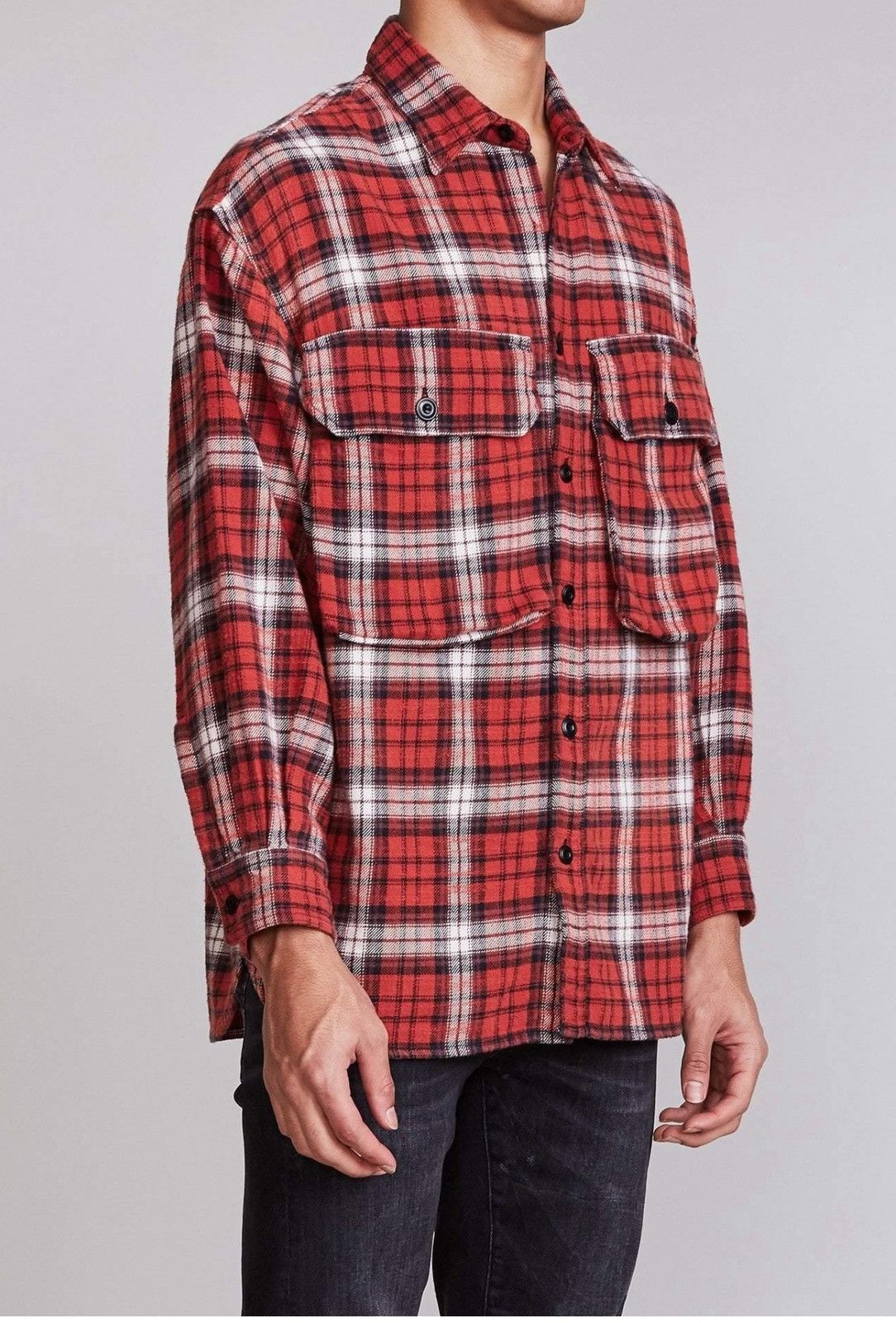 R13 R13 Plaid Print L/S Size US M / EU 48-50 / 2 - 1 Thumbnail