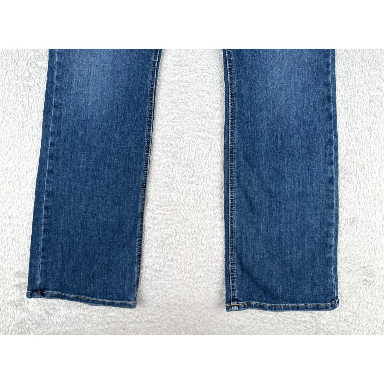 Lee Lee Jeans Womens 14 Blue Denim Bootcut Mid Rise Regular Fit 34x31 Cotton Blend Adv Size 36" / US 14 / IT 50 - 2 Thumbnail