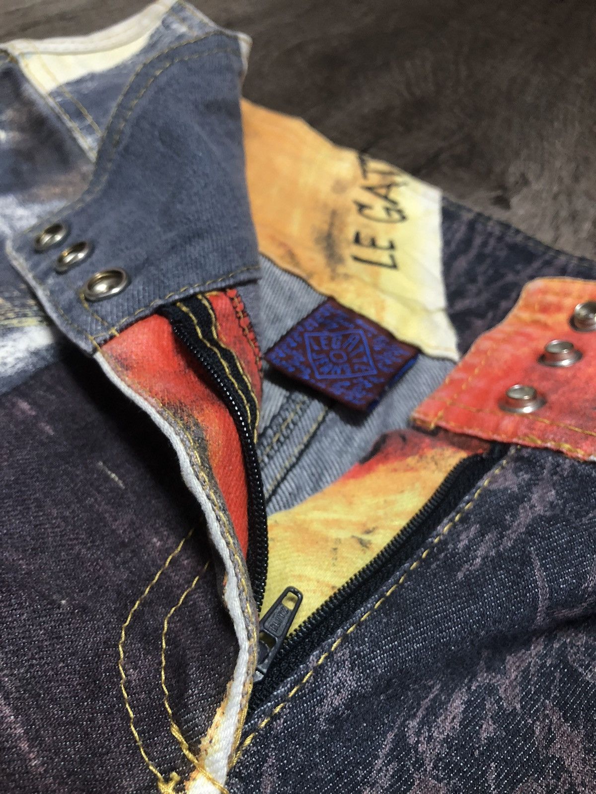 Vintage Le Gatte Jeans x Marco Fantini S.r.l Firenze Size 28" / US 6 / IT 42 - 12 Thumbnail