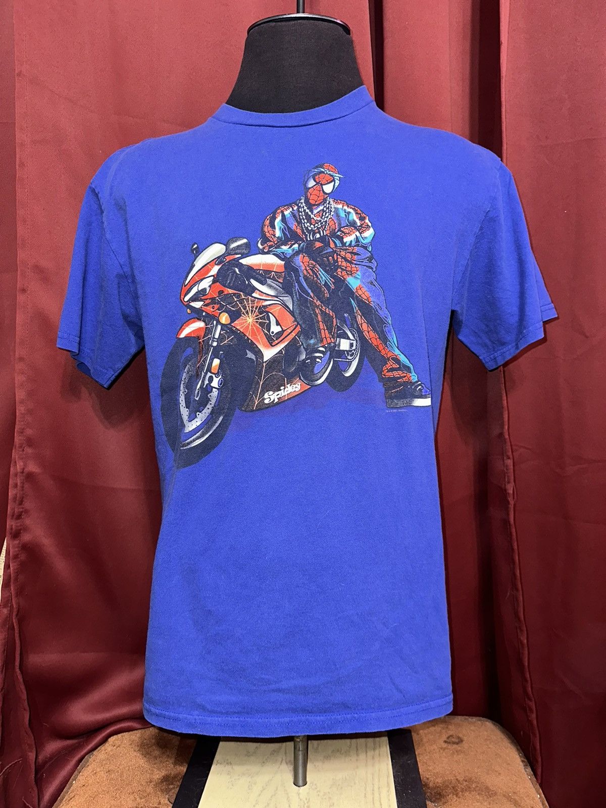 Marvel Comics Vintage Spidey Shirt Y2K Marvel Street Bike Spider Man Grail Size US L / EU 52-54 / 3 - 2 Thumbnail