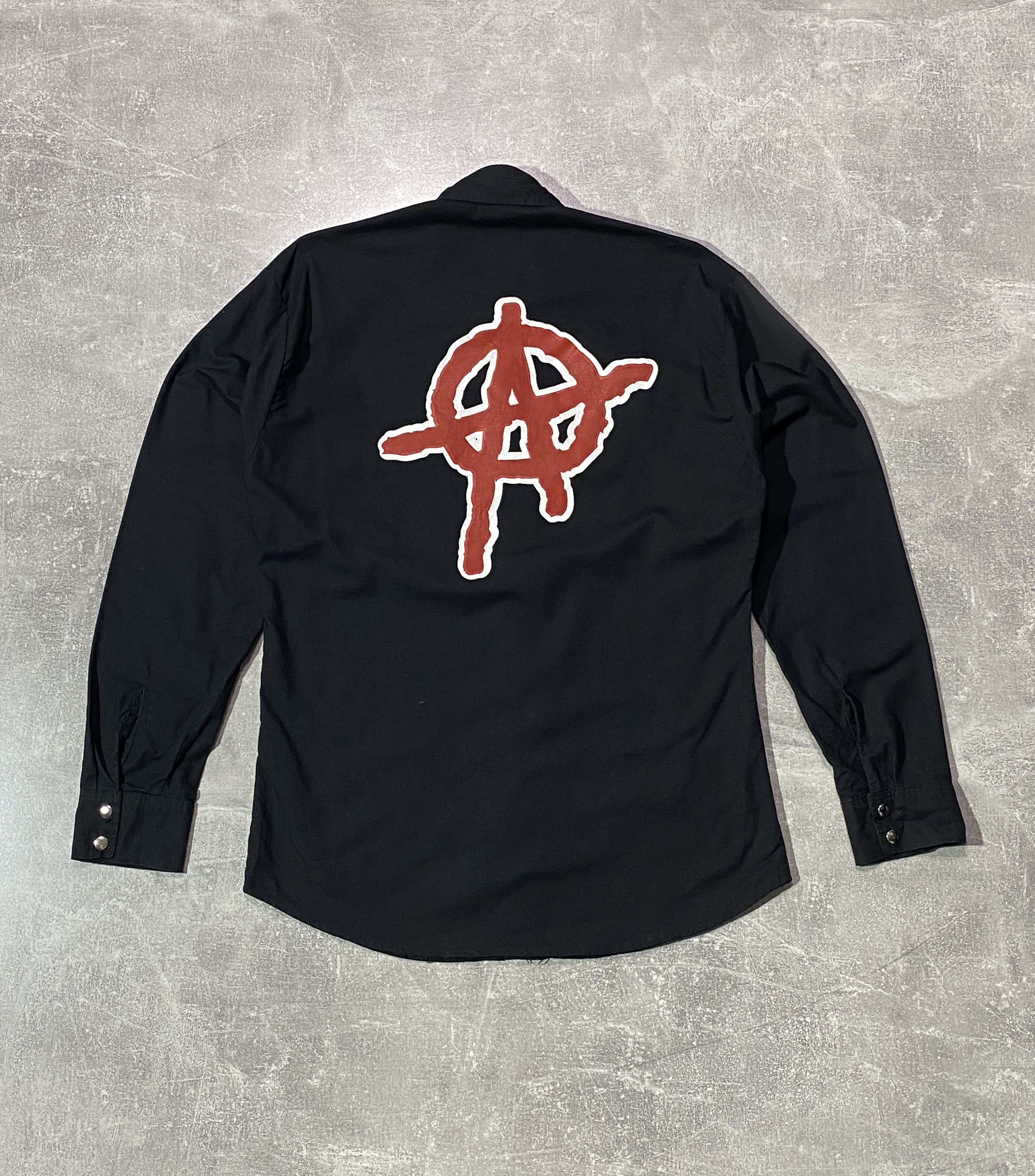 If Six Was Nine Vintage Y2K Anarchy School Shirt Gothic Style Size US M / EU 48-50 / 2 - 2 Thumbnail