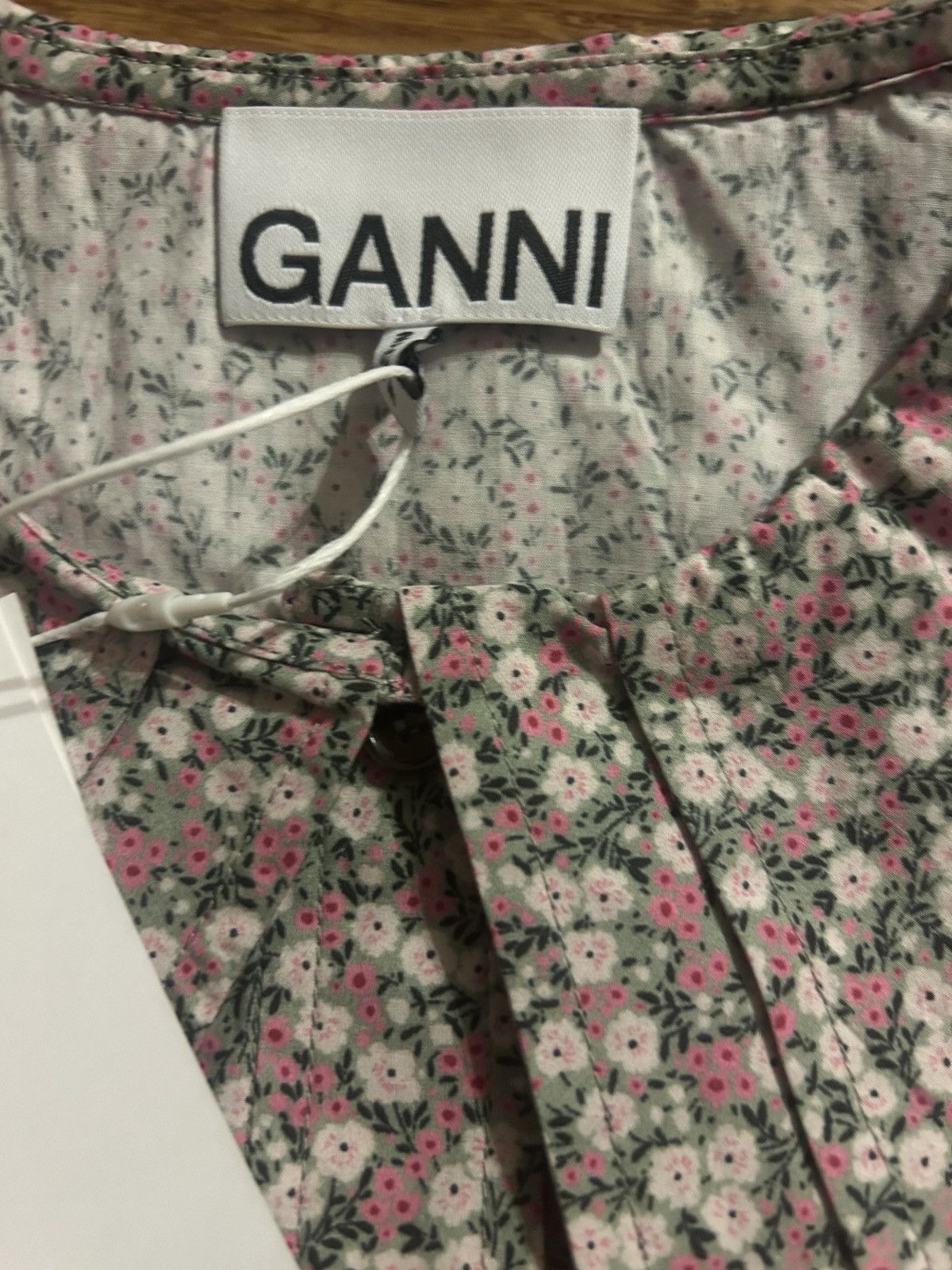 Ganni GANNI Floral-print 100% Organic Cotton-poplin Shirt Size S / US 4 / IT 40 - 7 Thumbnail