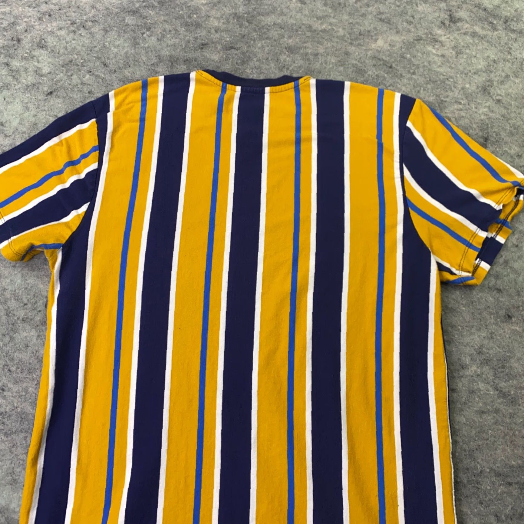 Vintage San Francisco Work Shirt Slim Fit Mens Large Yellow Striped T-Shirt Size US L / EU 52-54 / 3 - 5 Thumbnail