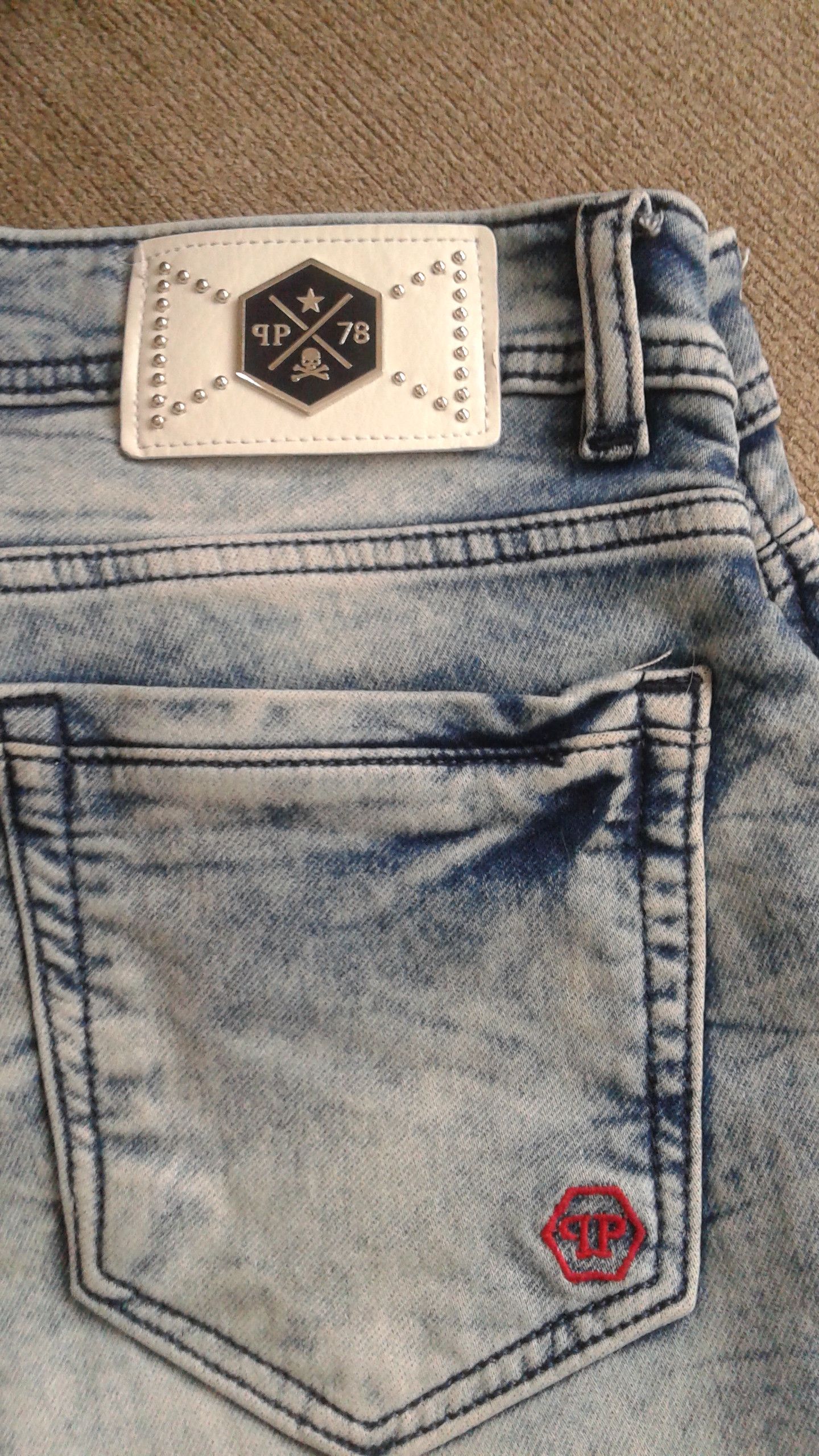 Philipp Plein PHILLIP PLEIN MEN JEANS SLIM FIT 32X26 Size US 32 / EU 48 - 2 Thumbnail