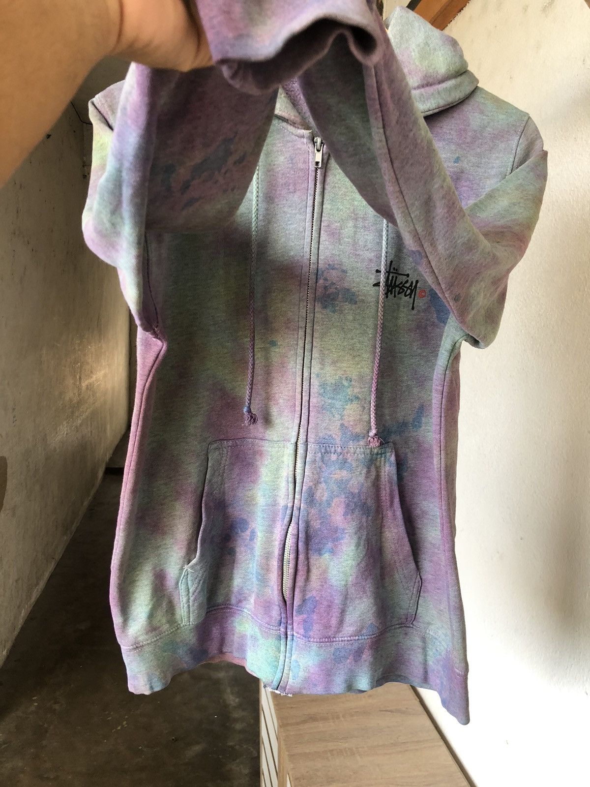 Stussy Rare❗️Stussy Tie Dye Big Logo Sweater Hoodie y2k Size US S / EU 44-46 / 1 - 13 Thumbnail