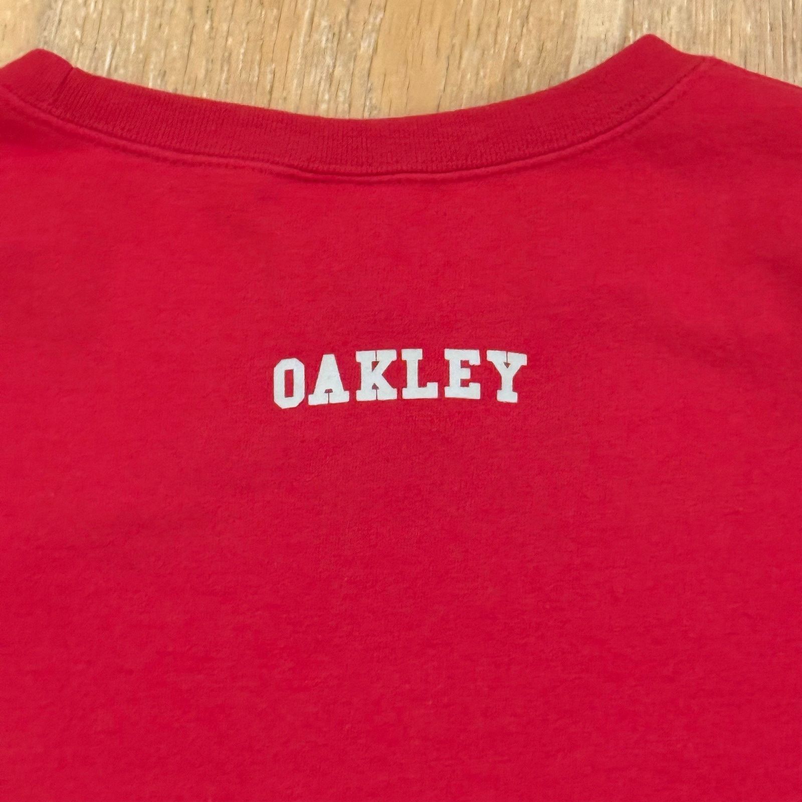 Oakley Vintage Oakley Spellout Logo Red Crewneck Sweatshirt Size US XL / EU 56 / 4 - 6 Thumbnail