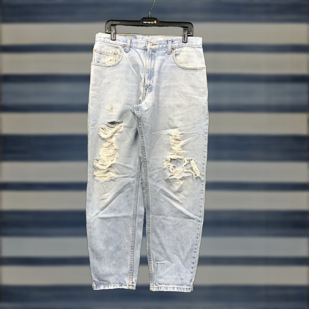 Levi's VINTAGE Levi's 560 Jeans Mens 33x30 Tapered Loose Fit Denim Made in USA 90s Retro Size US 33 - 1 Thumbnail